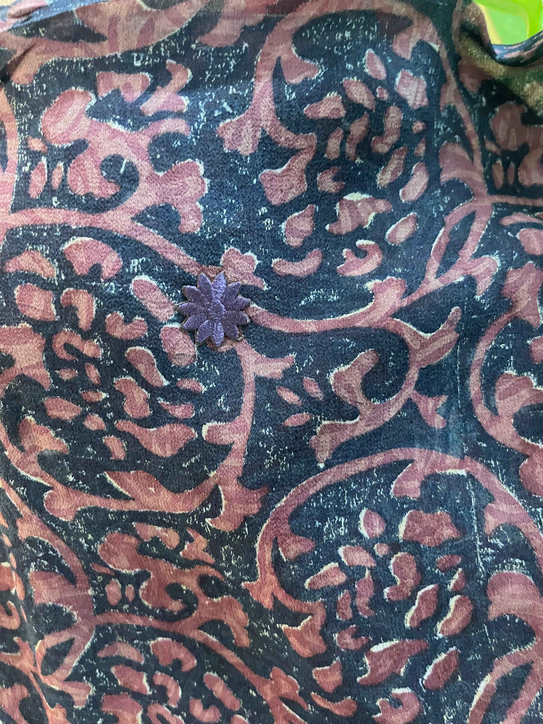 PRG6310 Sheer Avatar Pure Silk Waterfall Top