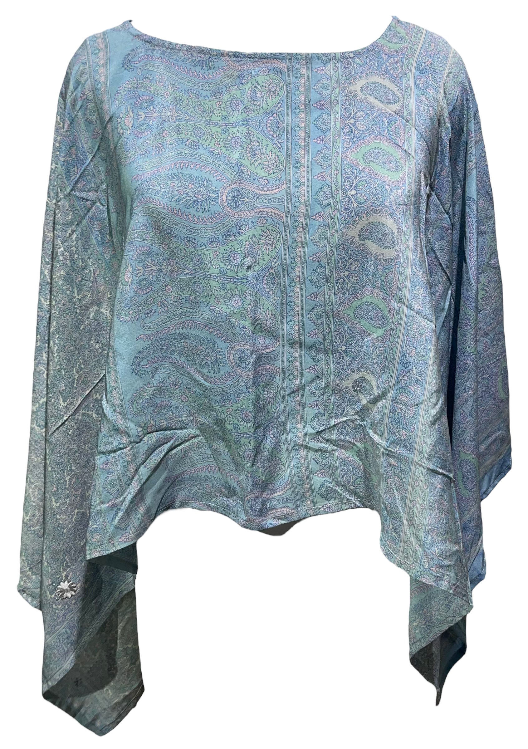 PRC4883 Avatar Pure Silk Capelet Poncho