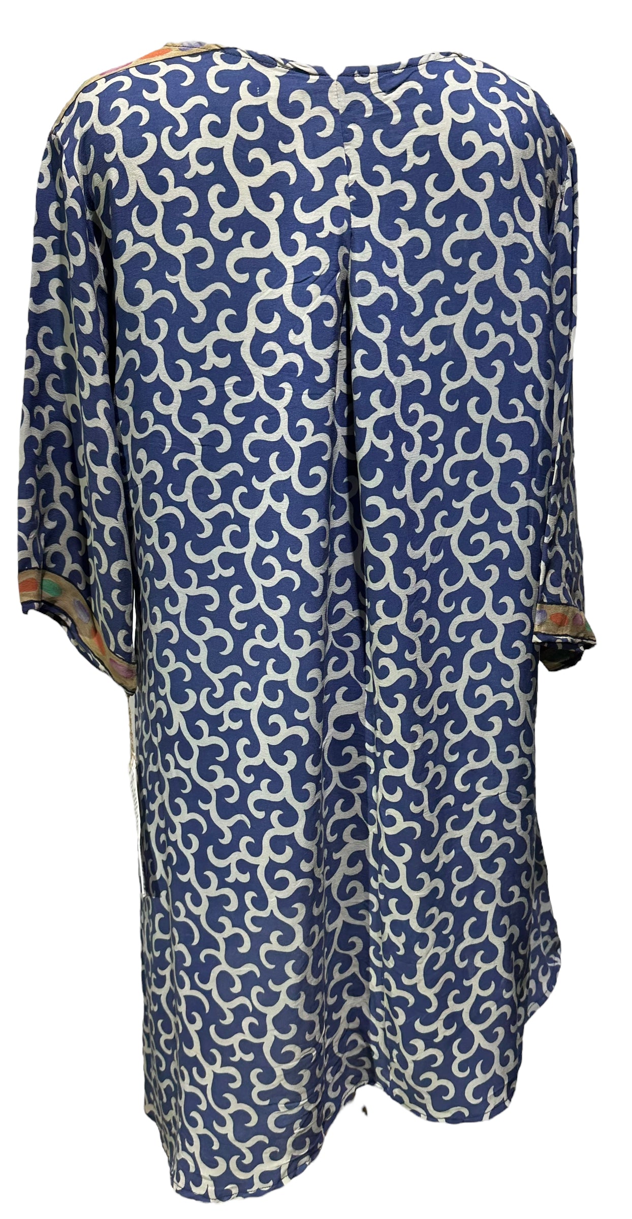 PRC4116 Avatar Pure Silk Self Pocket Tunic Dress