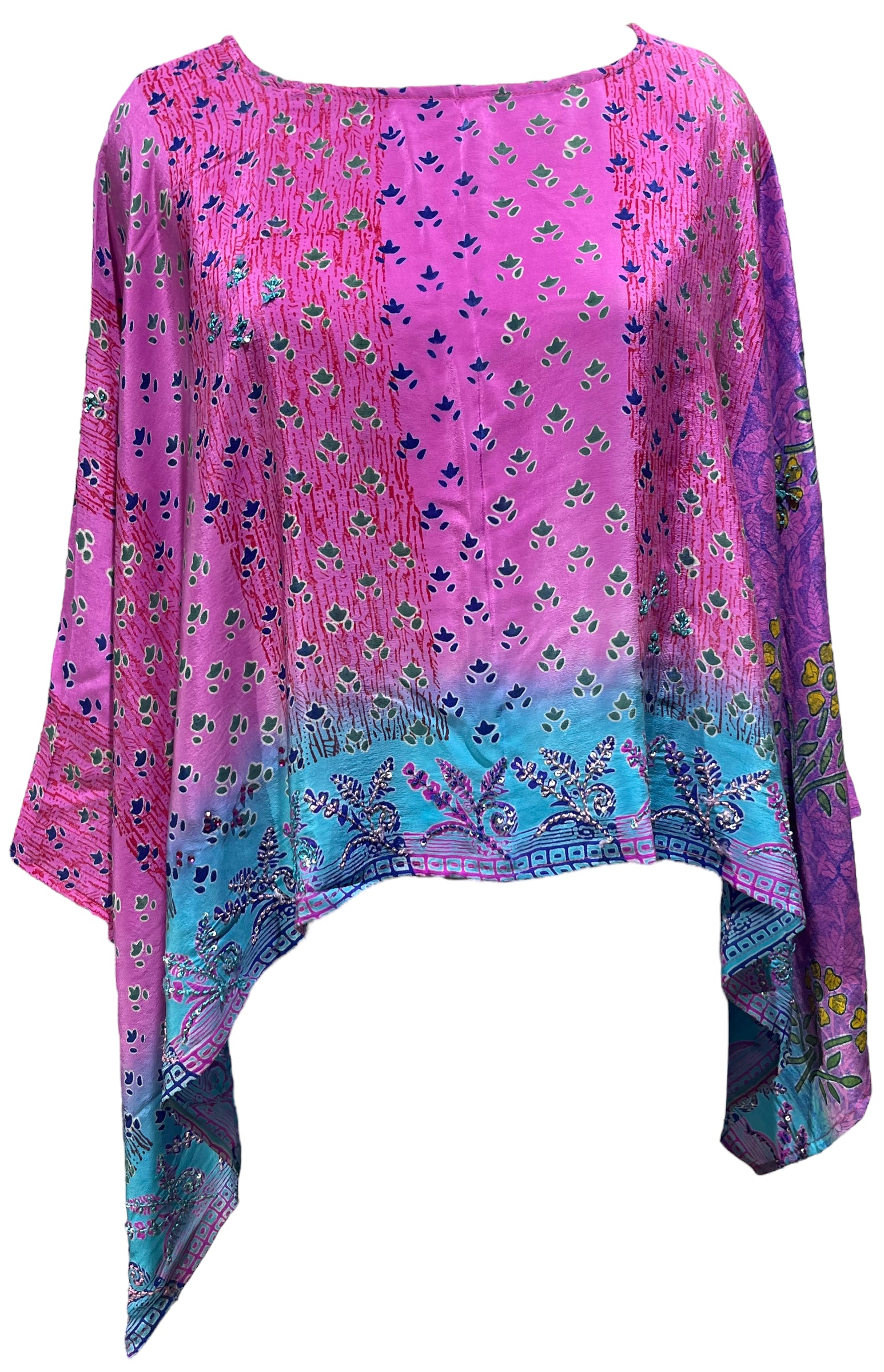 PRC5019  Avatar Pure Silk Capelet Poncho