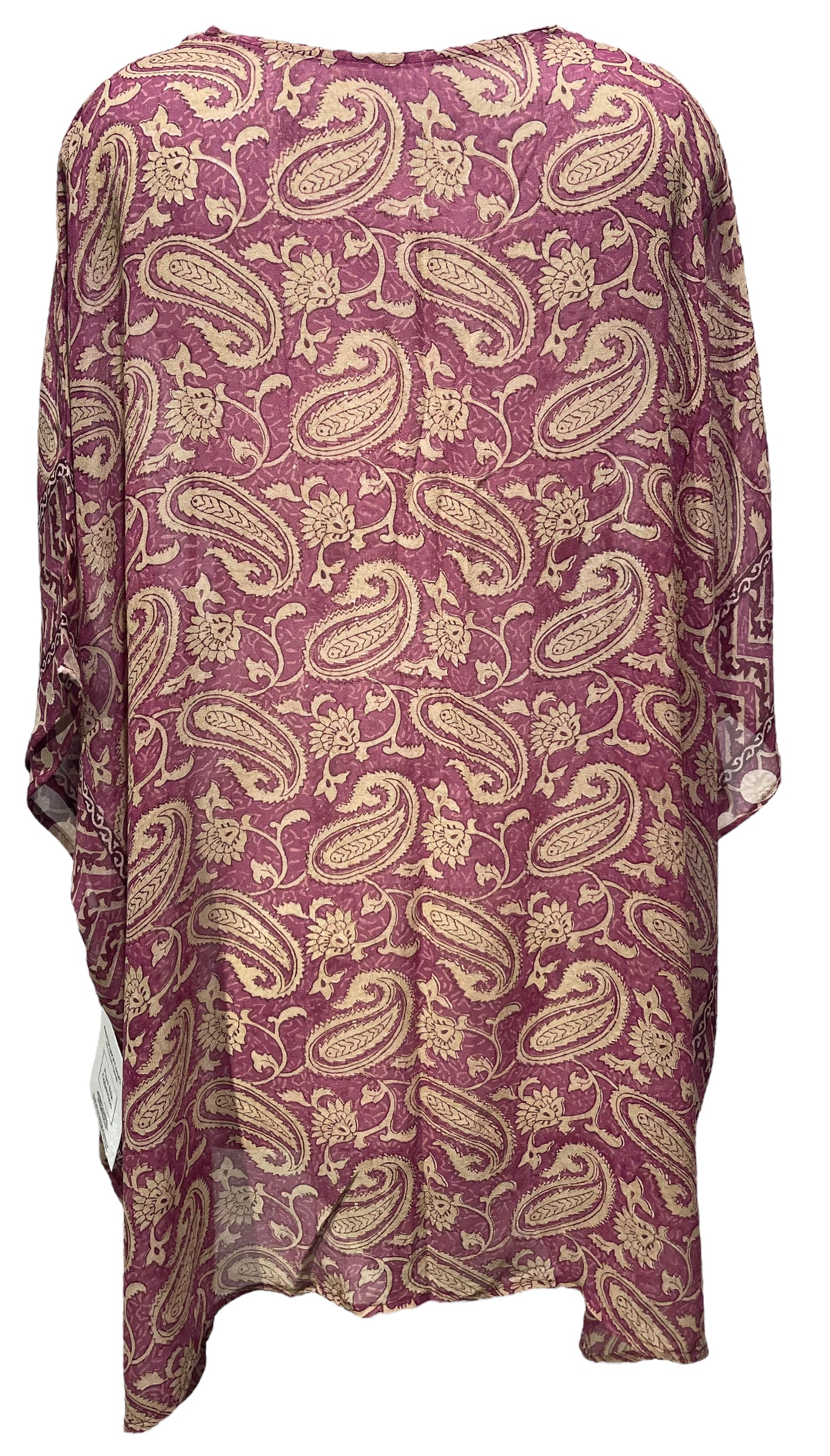 PRG3891 Sheer Avatar Pure Silk Short Kaftan Tunic