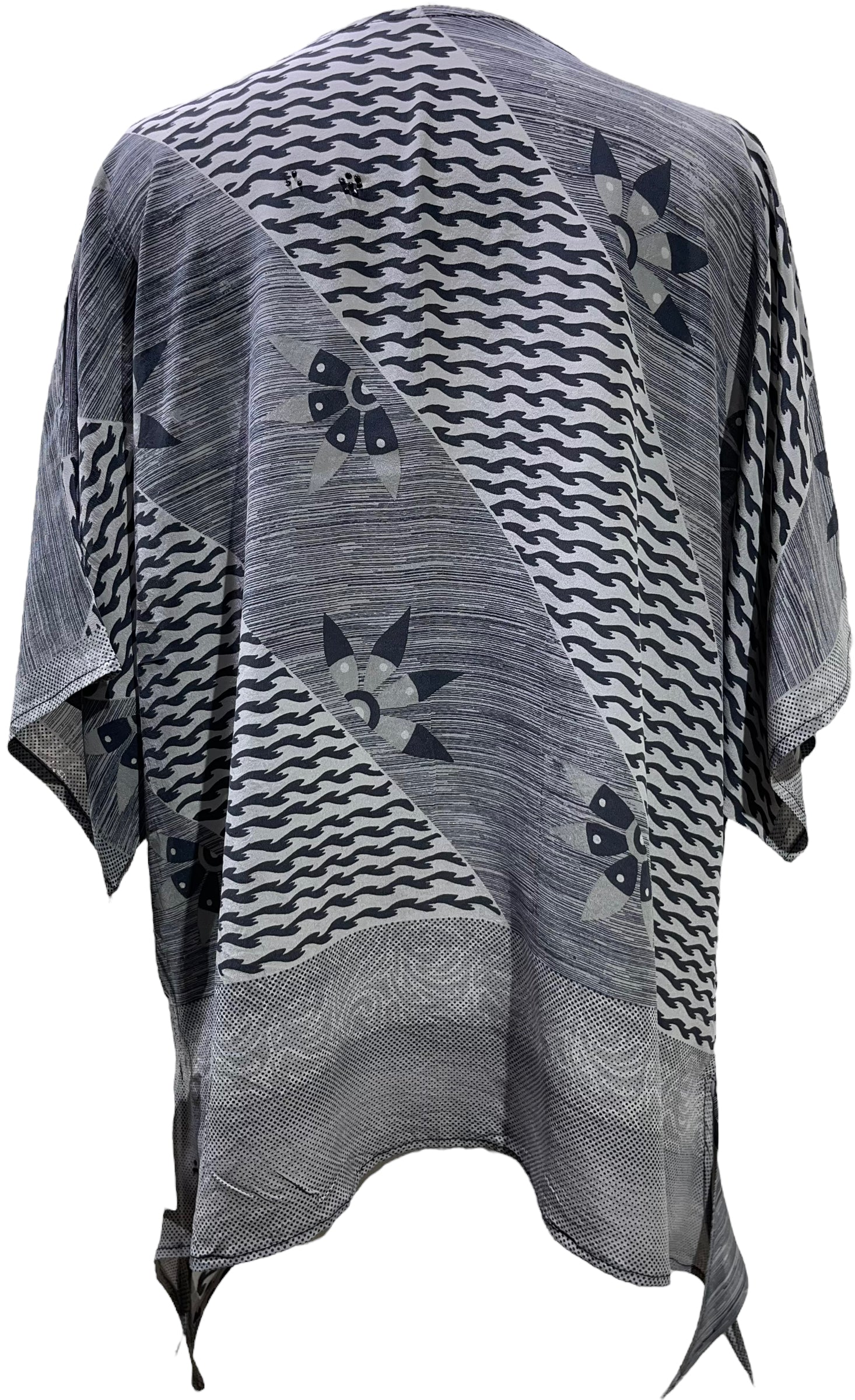 PRC5619 Avatar Pure Silk Long Tunic with Side Ties