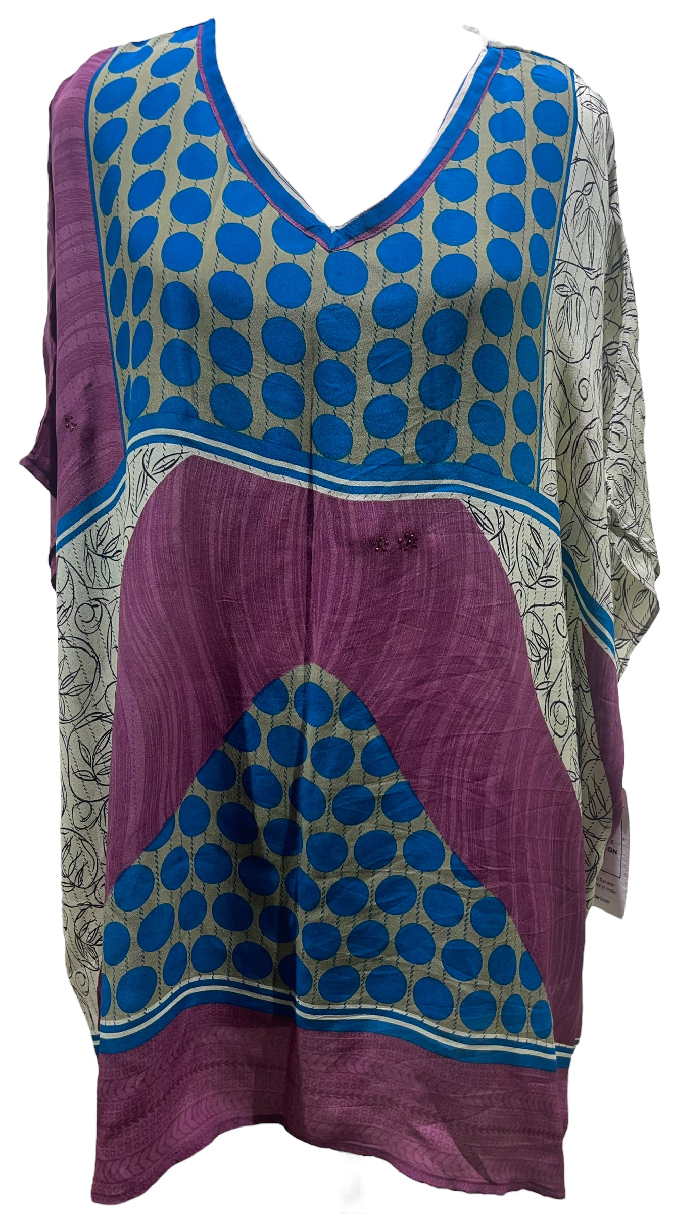 PRC5418 Avatar Pure Silk Short Kaftan Tunic