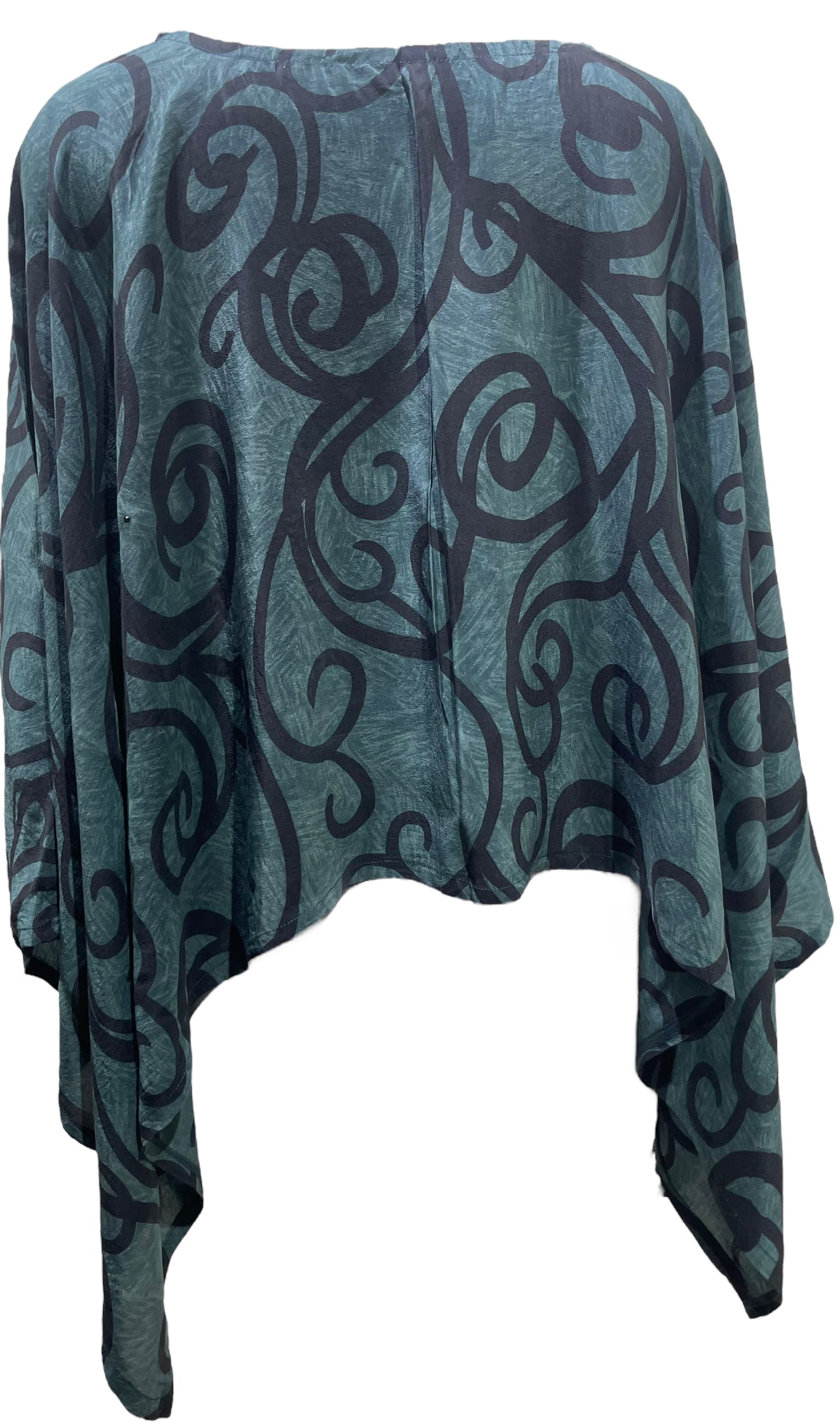 PRC5634 Avatar Pure Silk Capelet Poncho