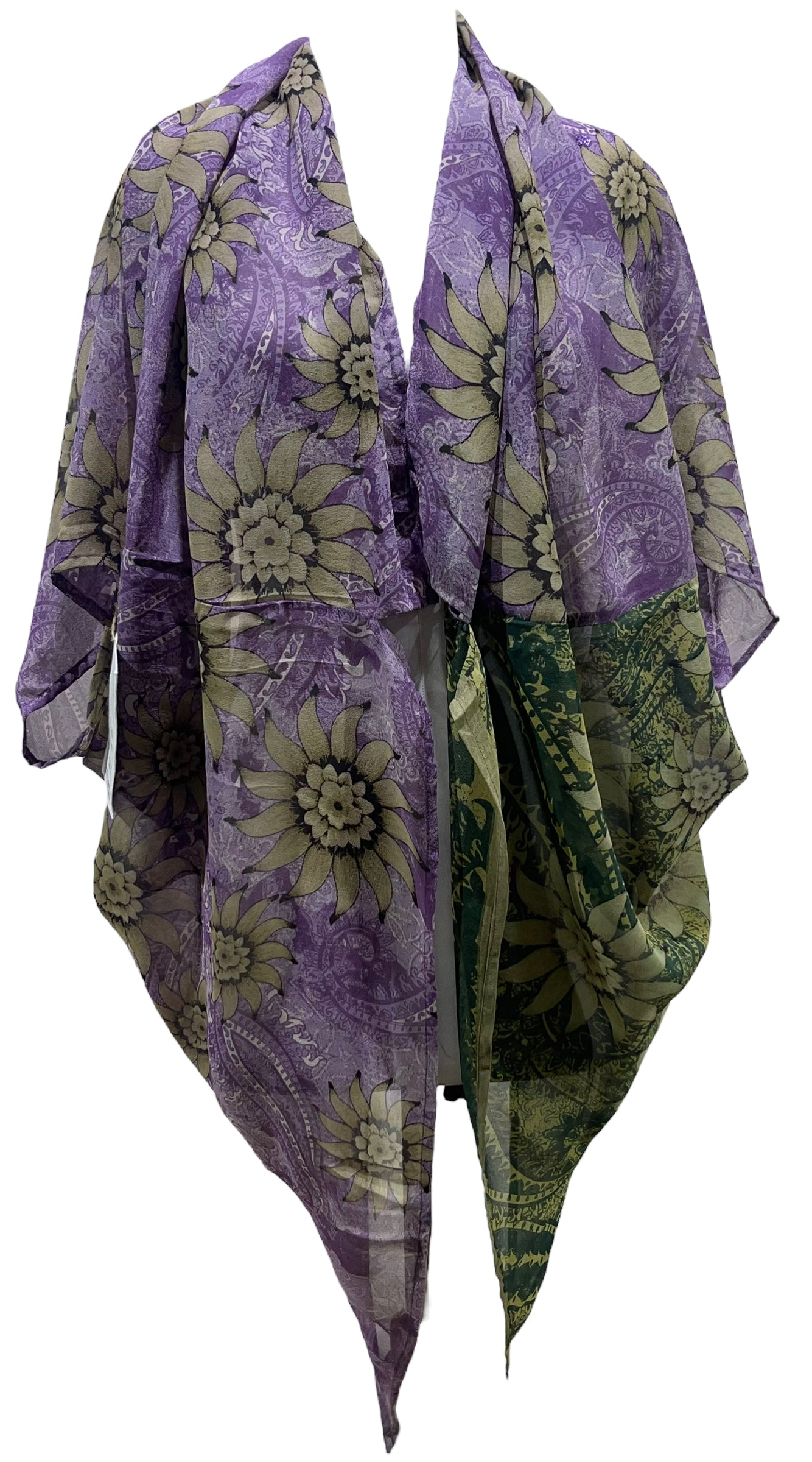 PRG5242 Sheer Avatar Pure Silk Cardigan