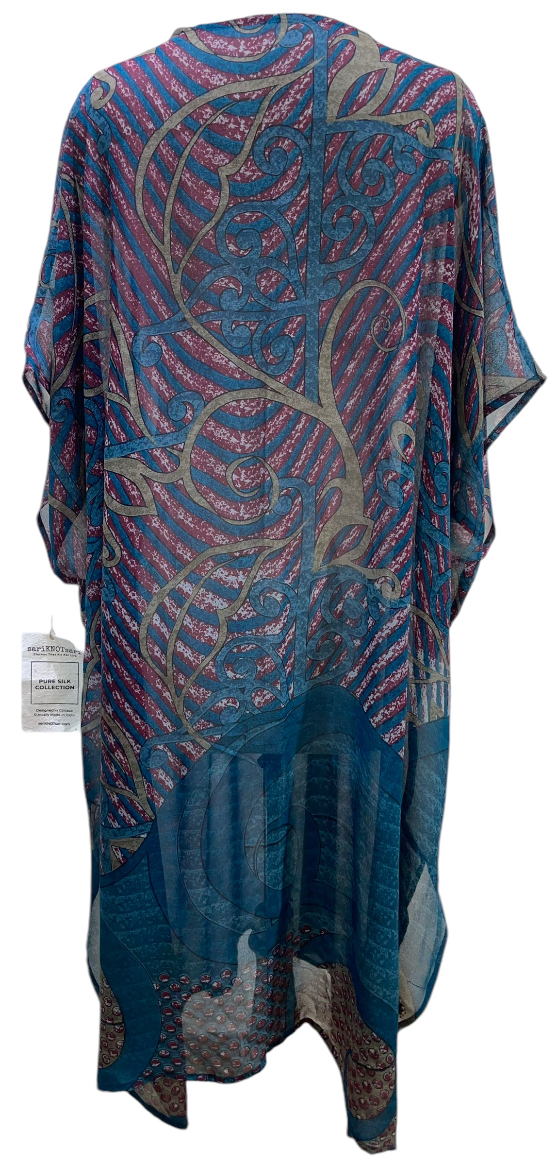 PRG5837 Sheer Avatar Pure Silk Maxi Kaftan