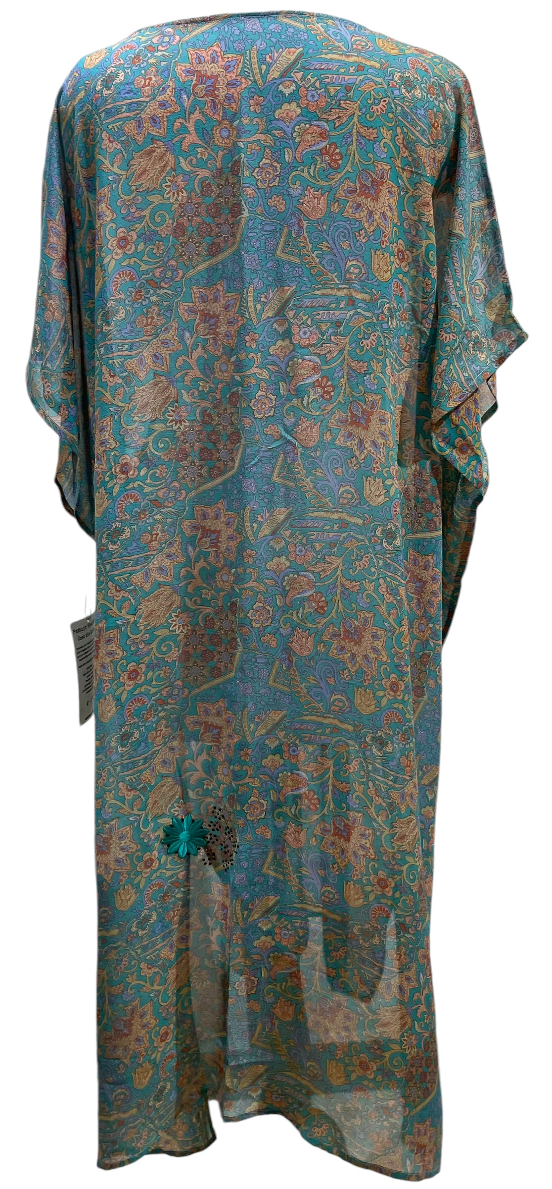 PRG5983 Sheer Avatar Pure Silk Maxi Kaftan