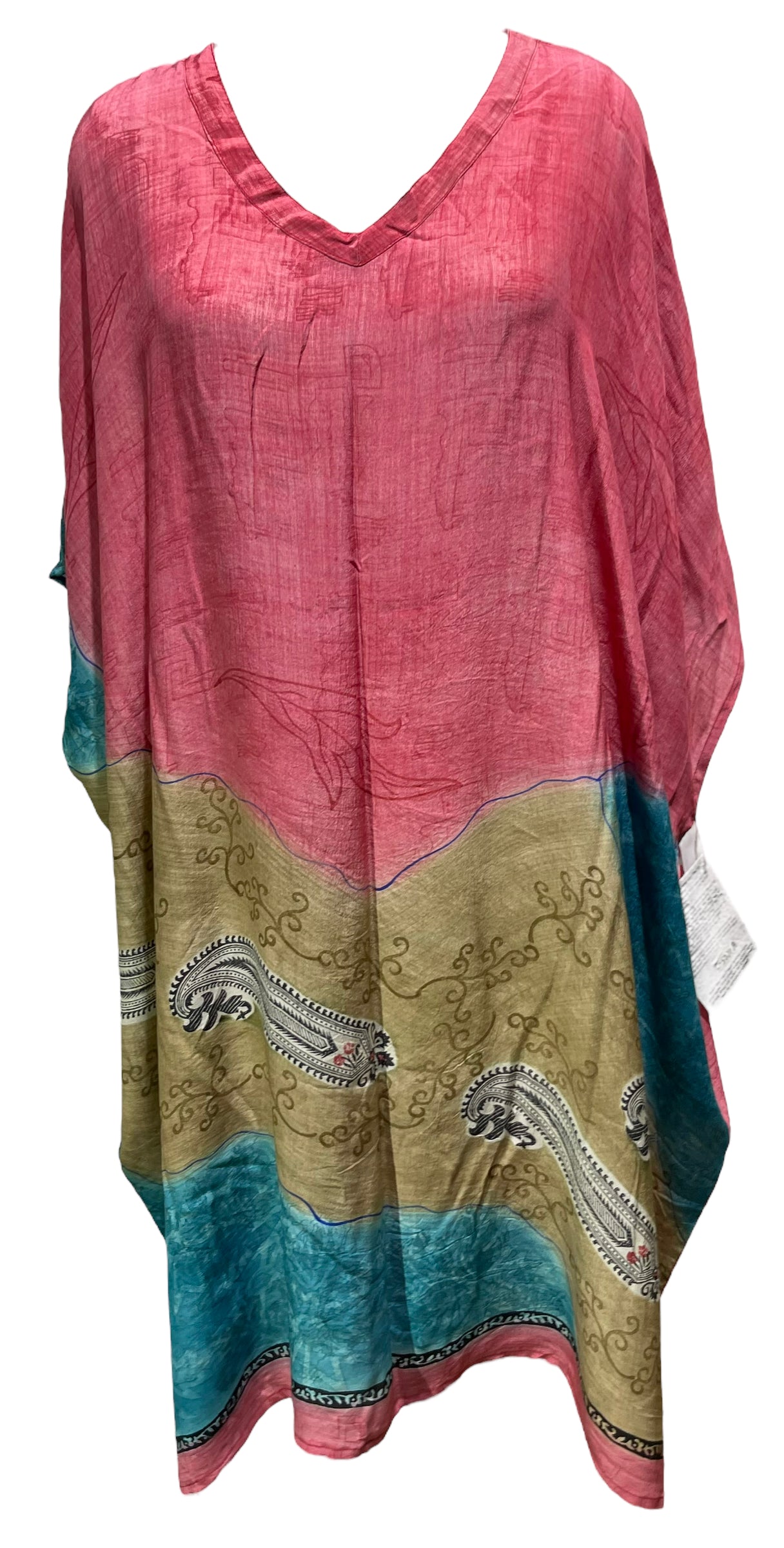 PRC5080A Avatar Pure Silk Midi Length Kaftan