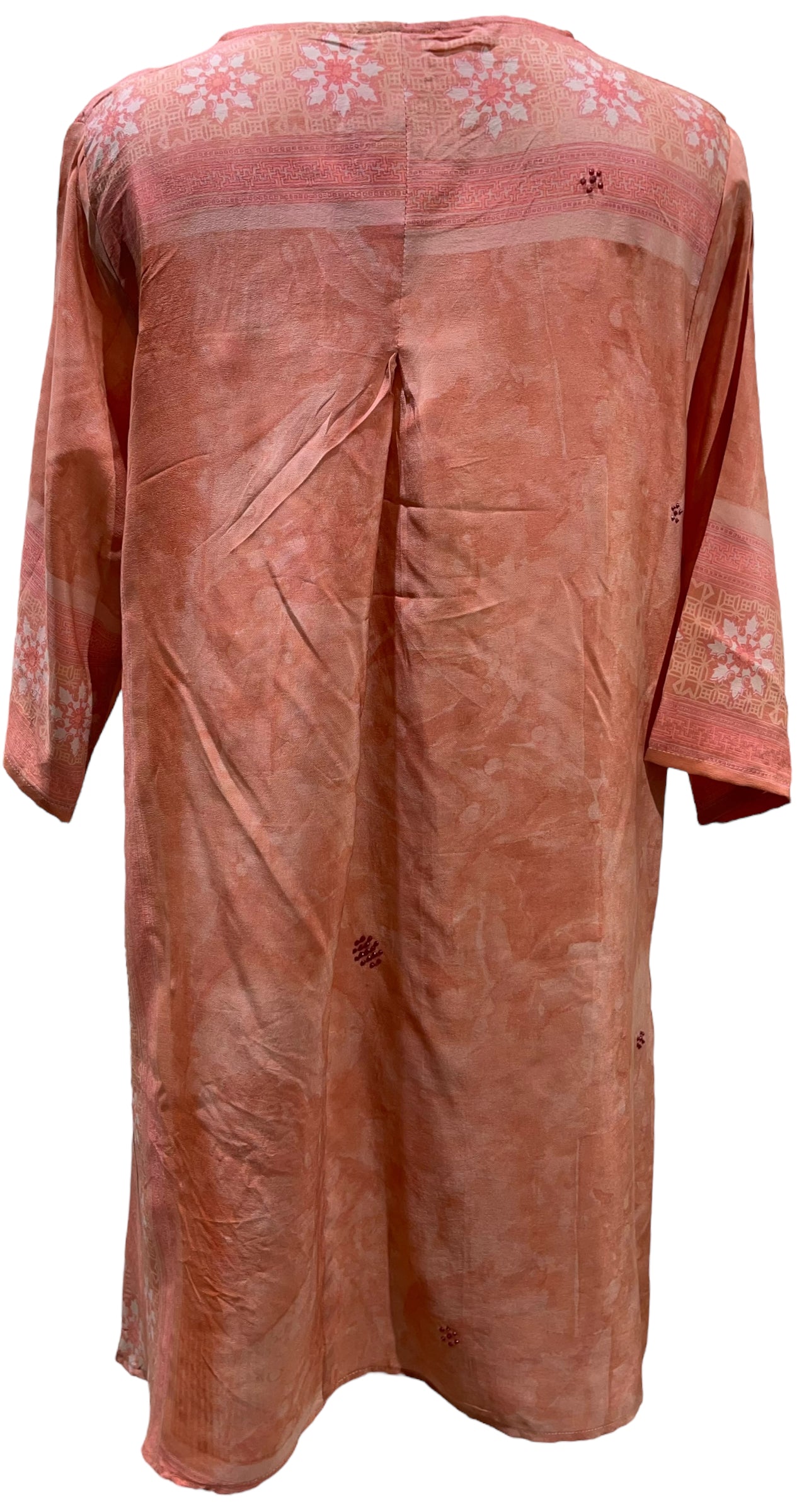 PRC5483 Wabi Sabi Pure Silk Self Pocket Tunic Dress