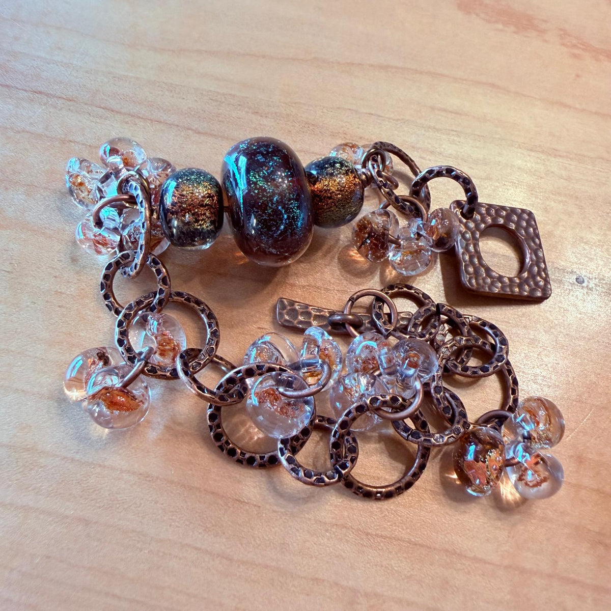 Releases Sunday at 8pm EST  Earthy Lampwork Bracelet