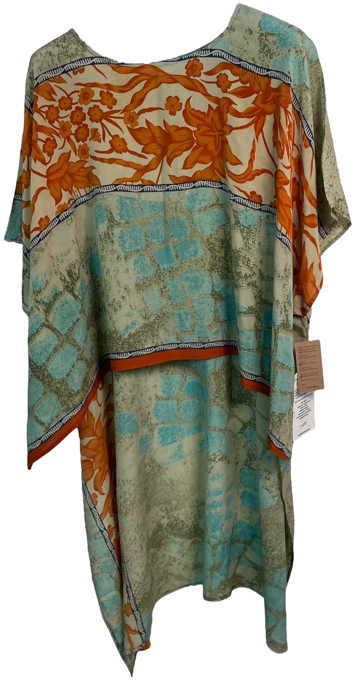 PRC6078  Wabi Sabi Pure Silk Hi Lo Top