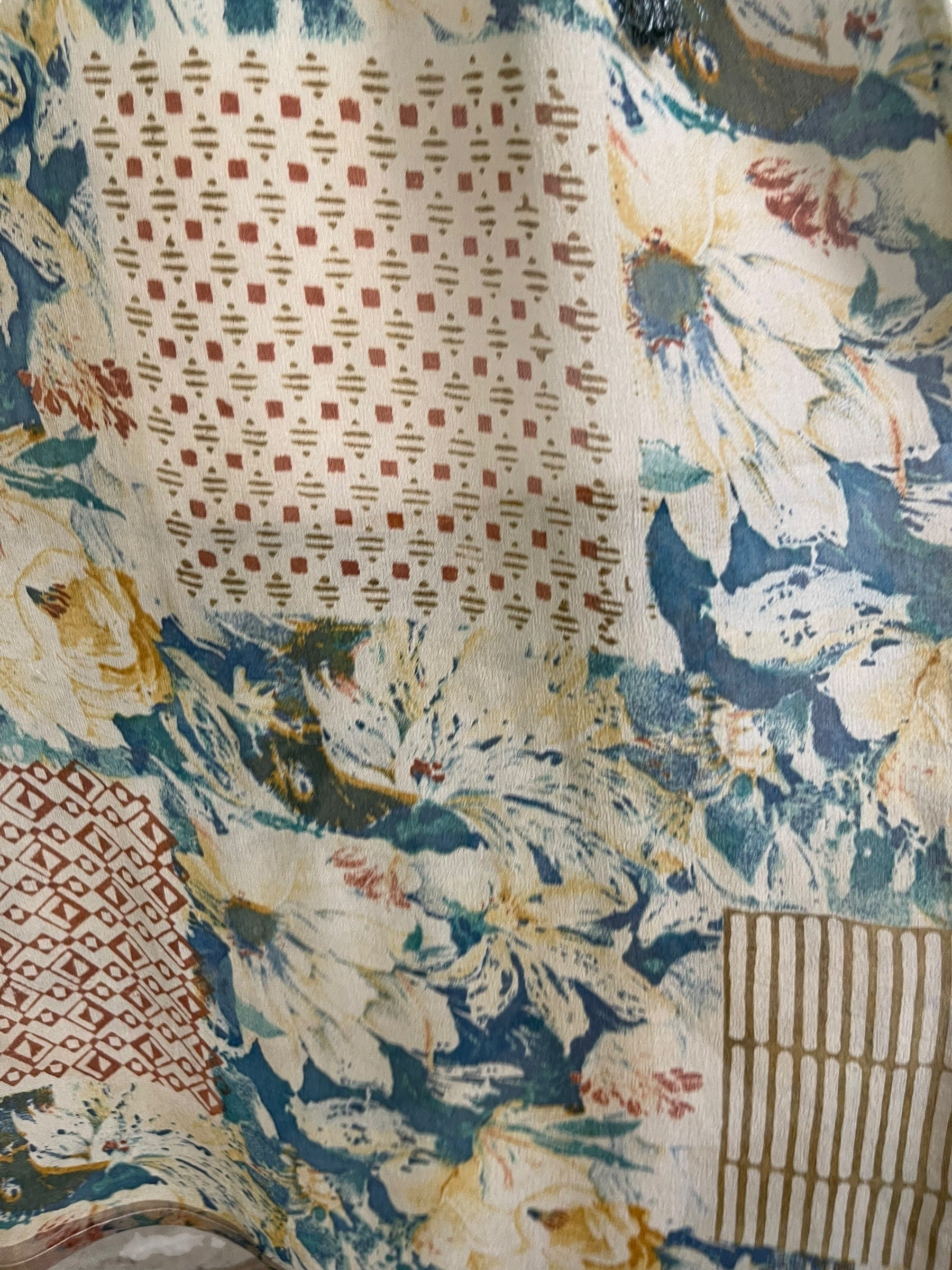 PRG6779 Sheer Wabi Sabi Pure Silk Maxi Kaftan