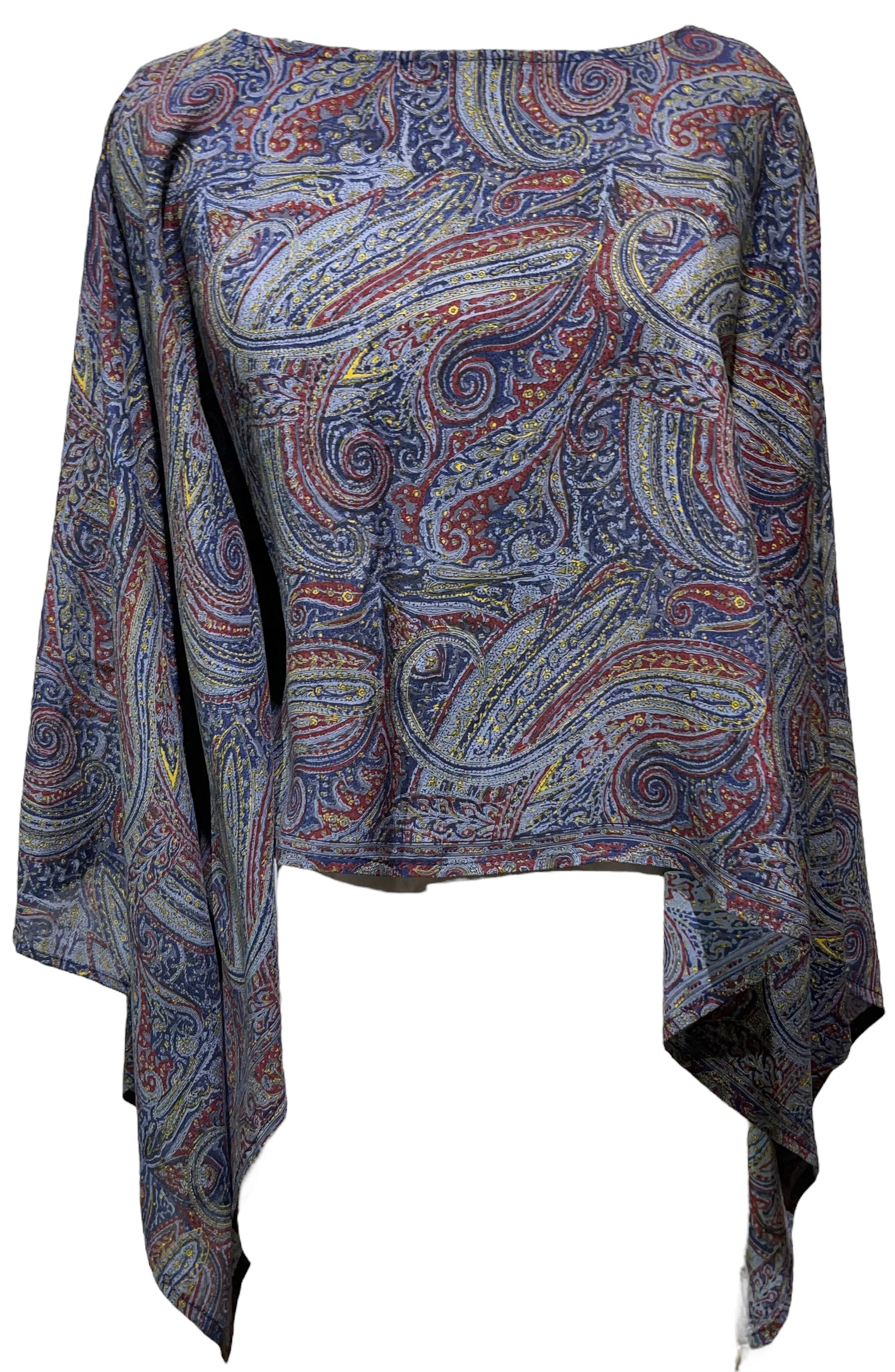 PRC4764 Avatar Pure Silk Capelet Poncho