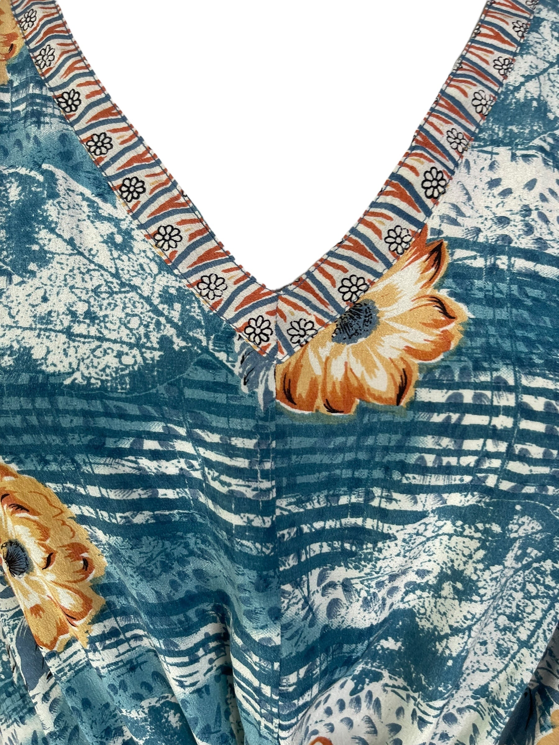 PRC6777 Wabi Sabi Pure Silk Maxi Kaftan