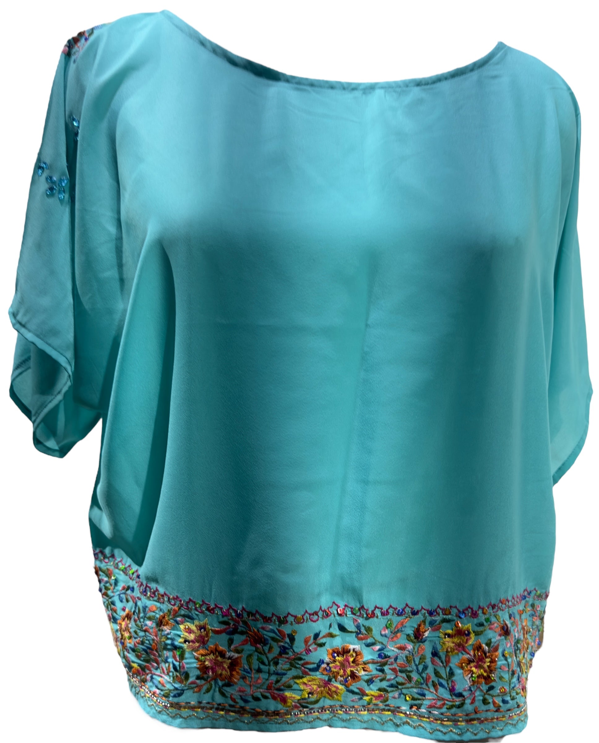 PRC5774  Wabi Sabi Pure Silk Boxy Top