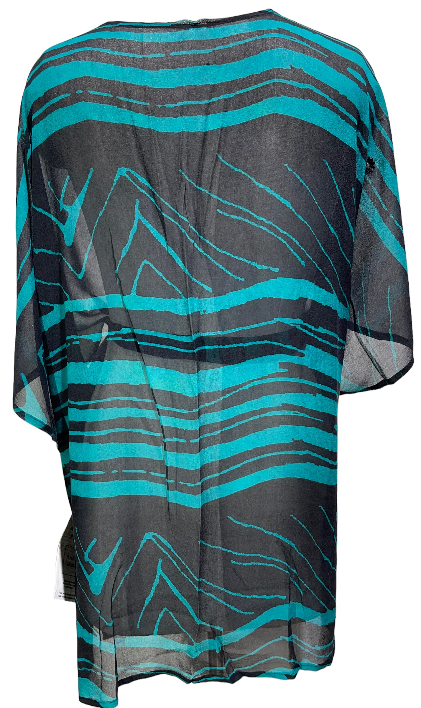 PRG3078 Sheer Avatar Pure Silk Kimono-Sleeved Jacket with Belt