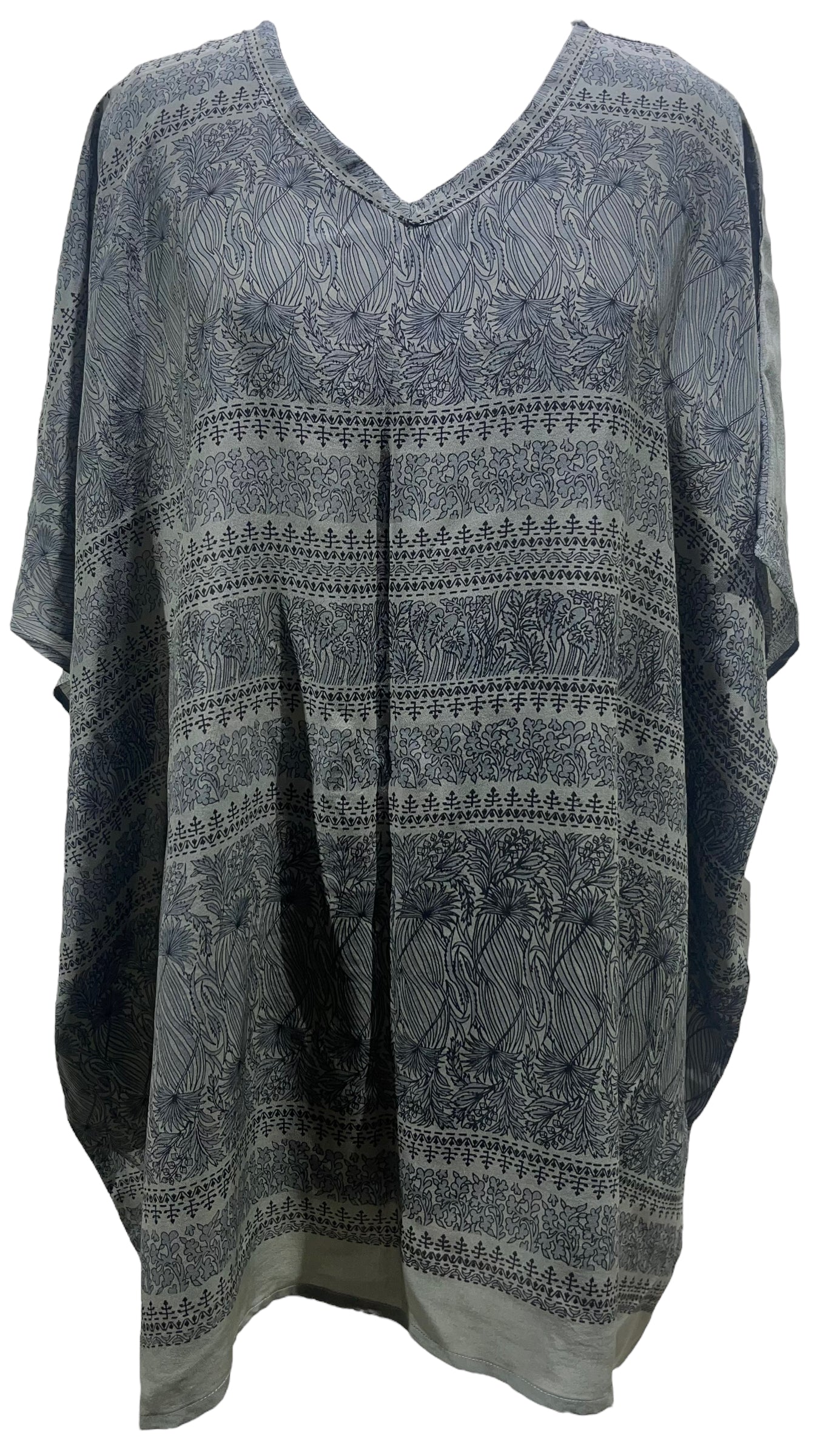 PRC5419 Avatar Pure Silk Short Kaftan Tunic