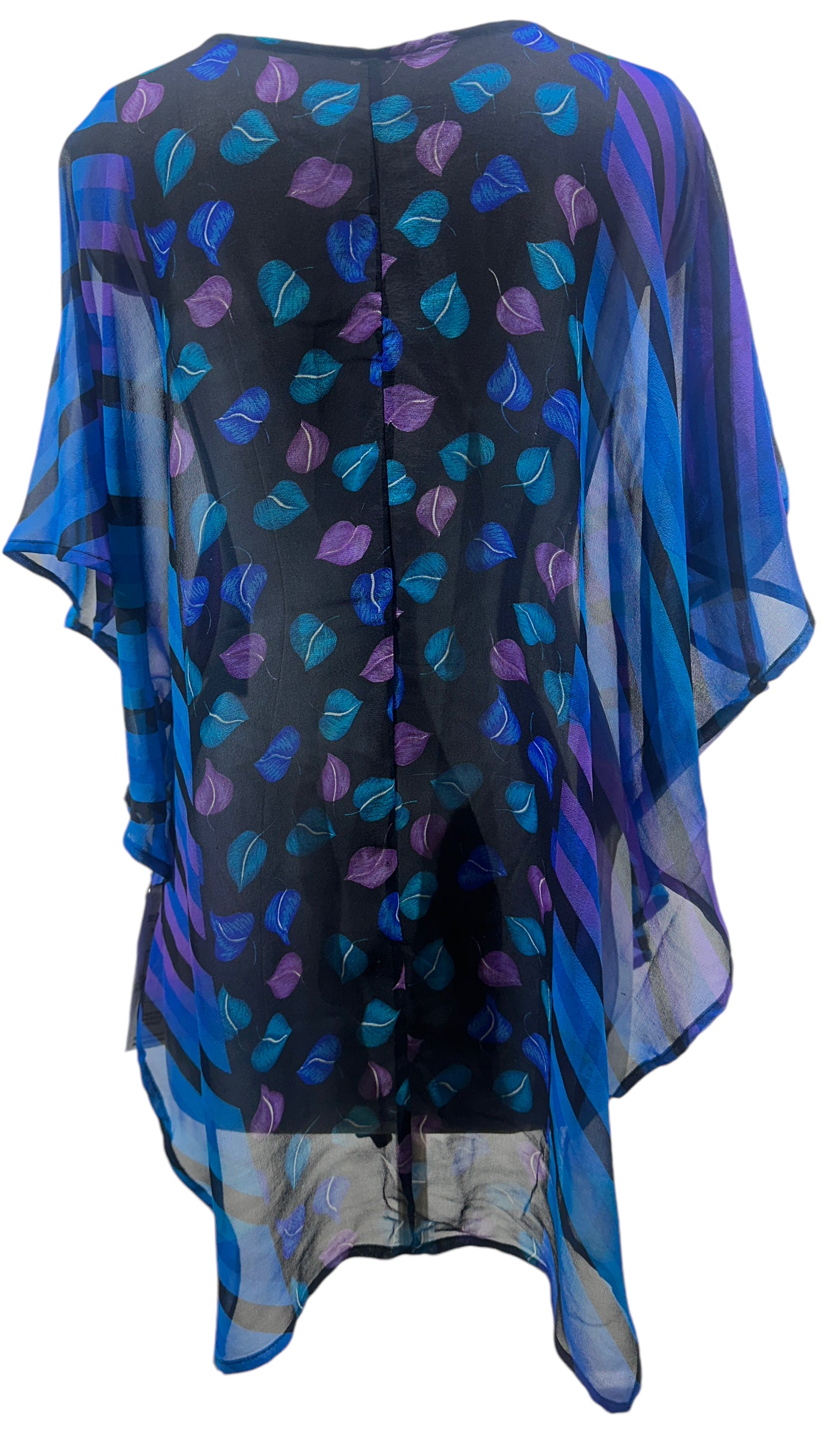 PRG5523 Sheer  Wabi Sabi Pure Silk Waterfall Top