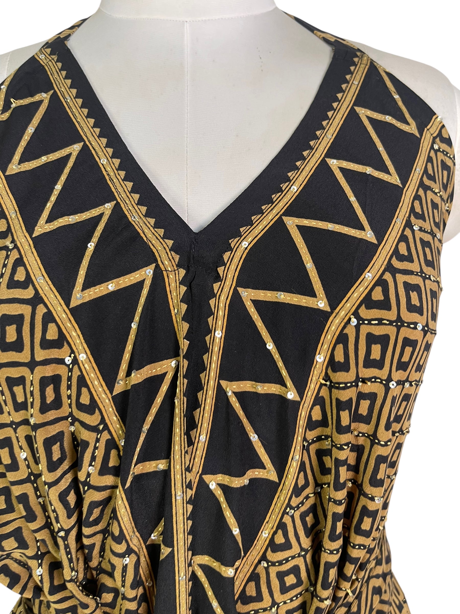 PRC6588 Avatar Pure Silk Maxi Dress with Belt