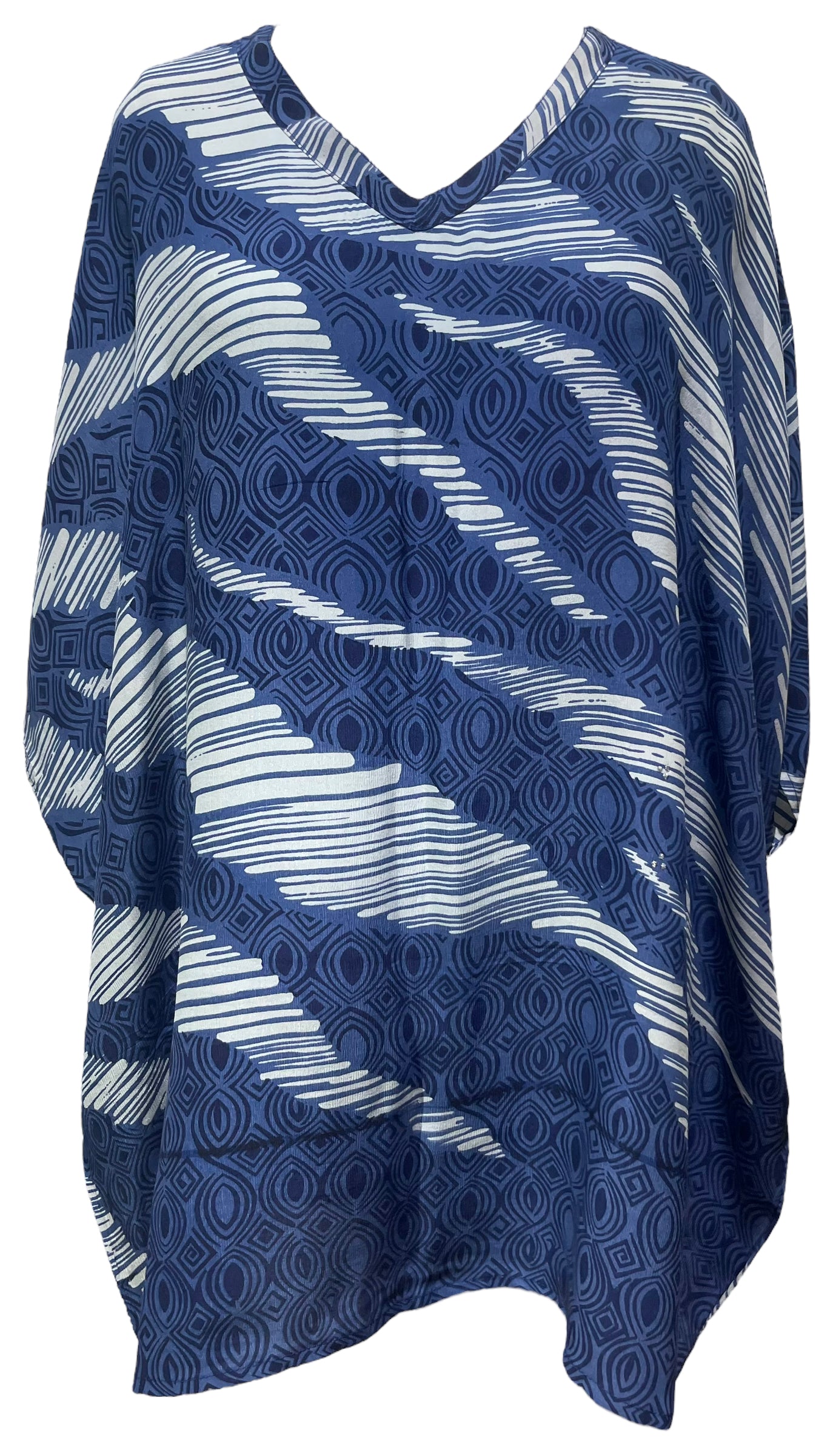 PRC4692 Avatar Pure Silk Short Kaftan Tunic