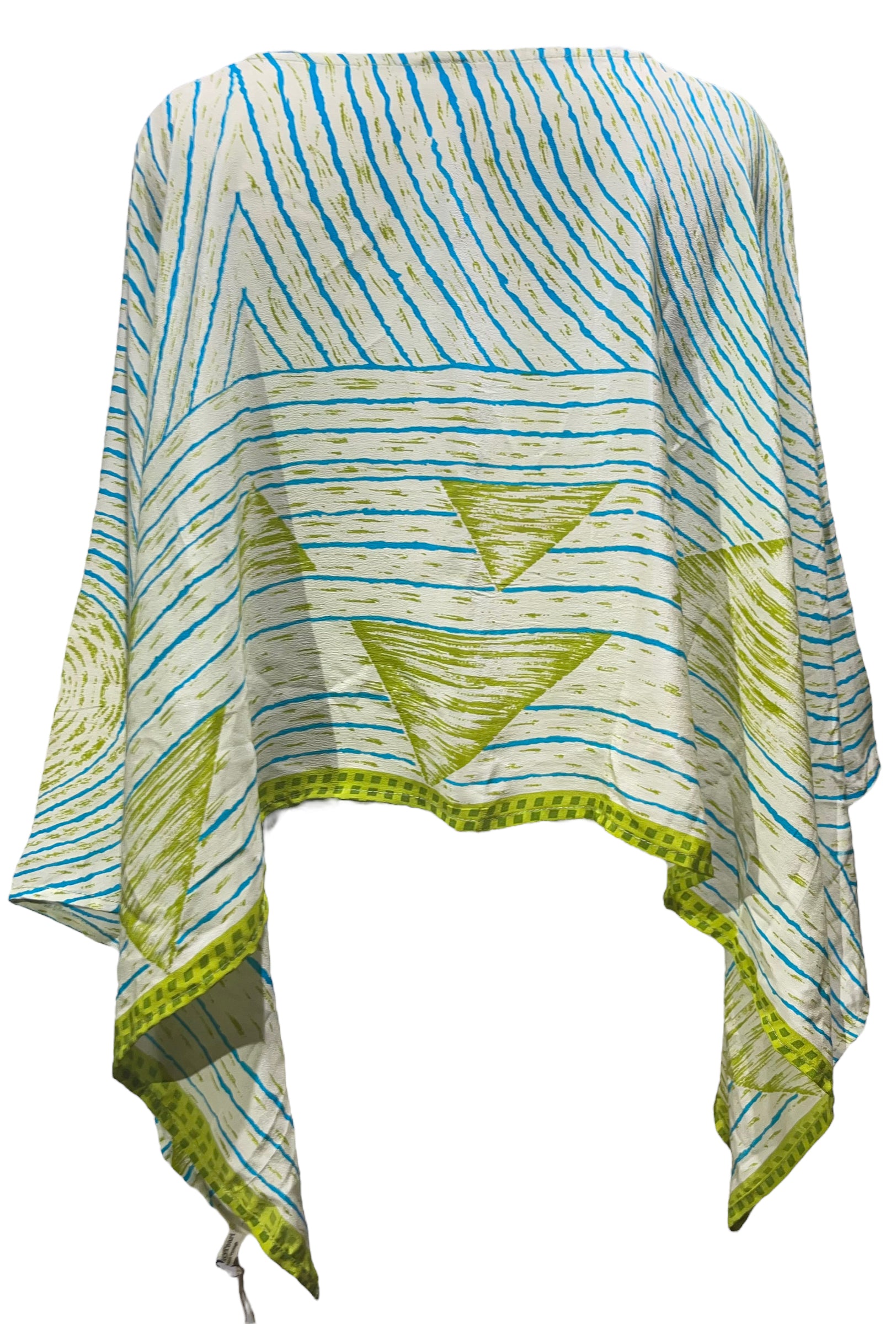 PRC4691 Wabi Sabi Pure Silk Capelet Poncho