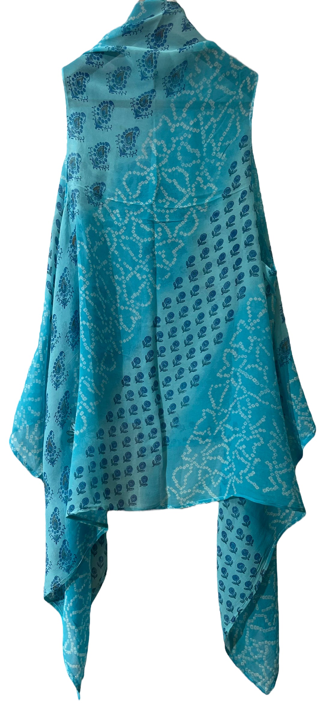 PCH4541 Sheer Pure Chiffon Silk Wabi Sabi Pure Silk Versatile Vest
