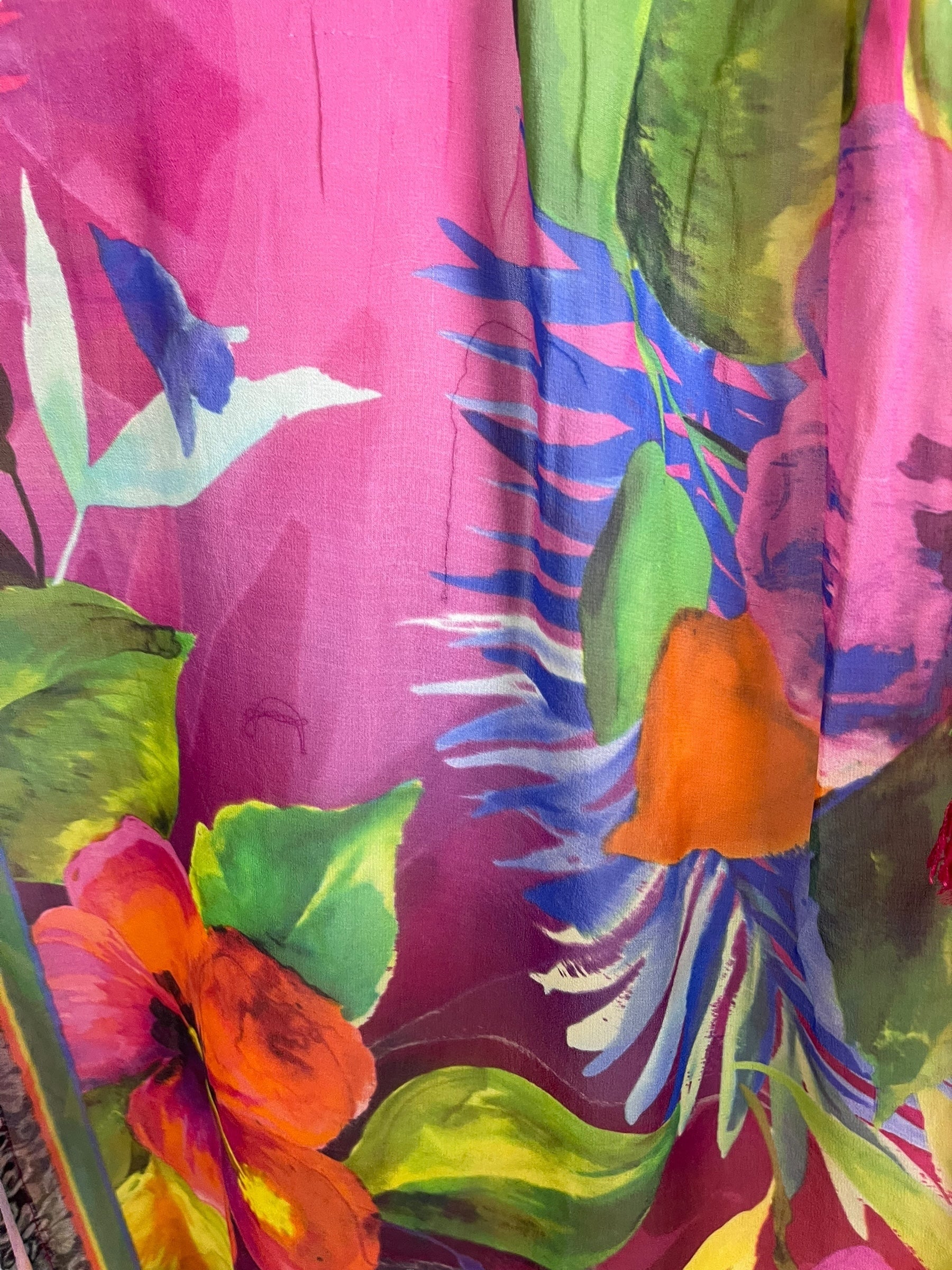 PRG6789 Sheer Wabi Sabi Pure Silk Maxi Kaftan