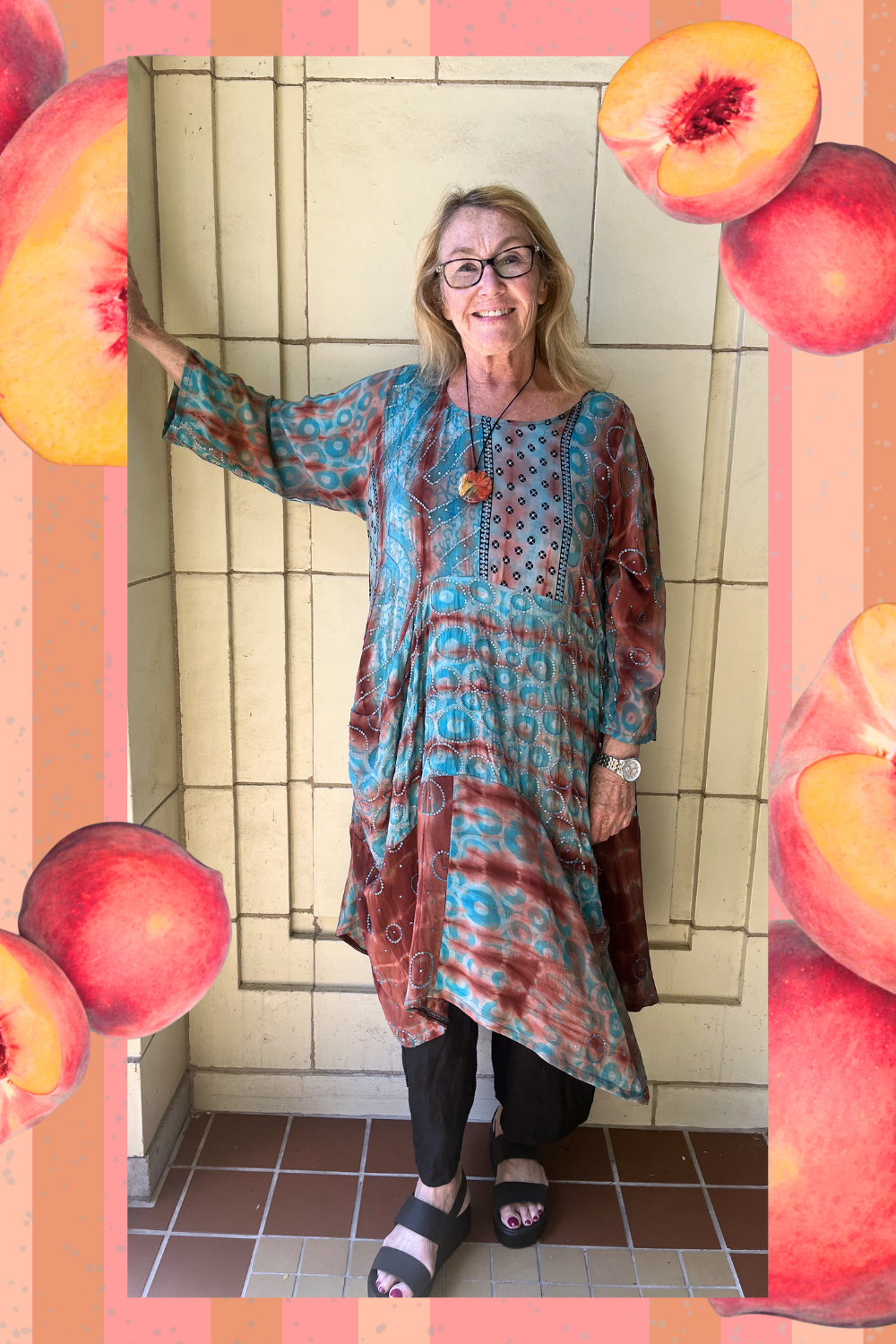 Releases Sunday at 8pm EST PRC9152 Avatar Pure Silk Sculptural Long Tunic Dress