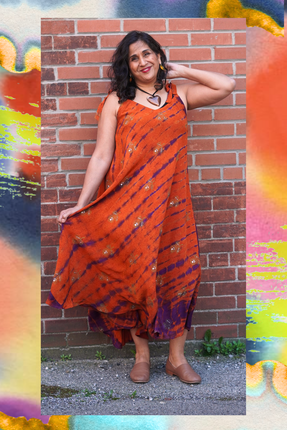 PRC8982 Avatar Pure Silk Maxi Dress with Belt