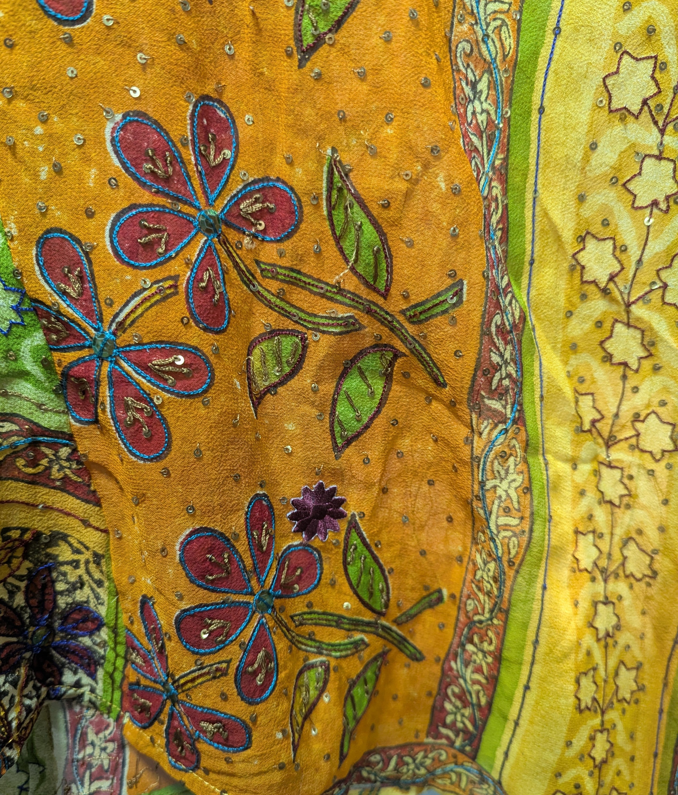 PRG6806 Sheer Avatar Pure Silk Self Pocket Tunic Dress