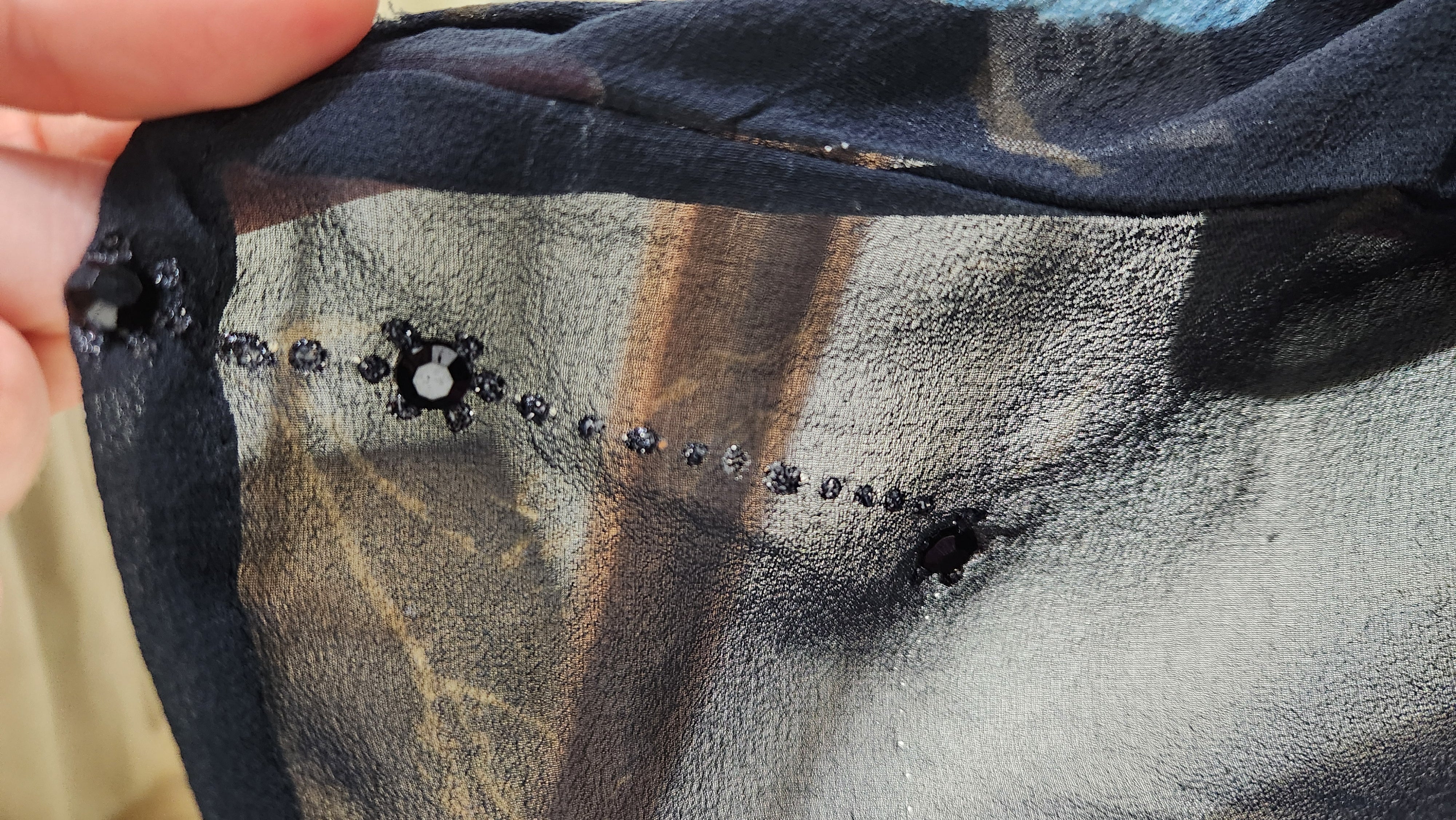 PRG6136 Sheer Wabi Sabi Pure Silk Boxy Top