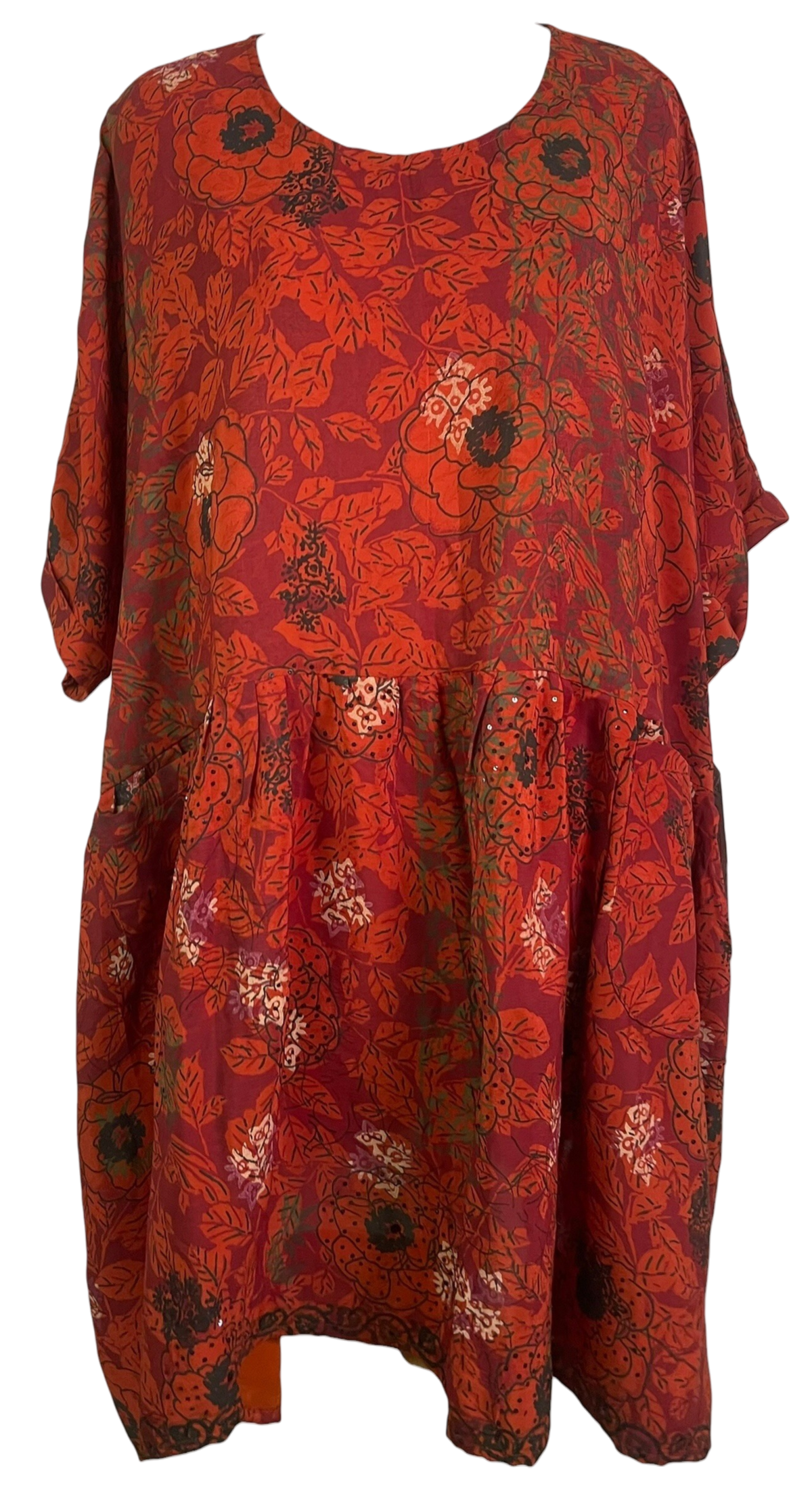 PRC9065 Avatar Pure Silk Boxy Babydoll Dress