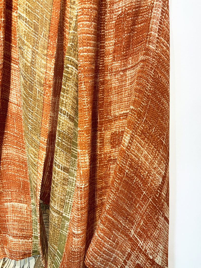 Vimba Sheer Pure Silk Versatile Vest - sariKNOTsari slow fashion bryn walker linen Hamilton sustainable fashion gifts sari not sari Hamilton Fair trade  Ethical  Artisan made  Zero waste  Up-cycled Slow Fashion  Handmade  GTA Toronto Copper Pure Upcycled vintage silk handmade recycled recycle copper pure silk travel clothing hamilton vacation cruisewear resortwear bathing suit bathingsuit vacation etsy silk clothing gifts gift dress top pants linen bryn walker alive intentions kaarigar elephants