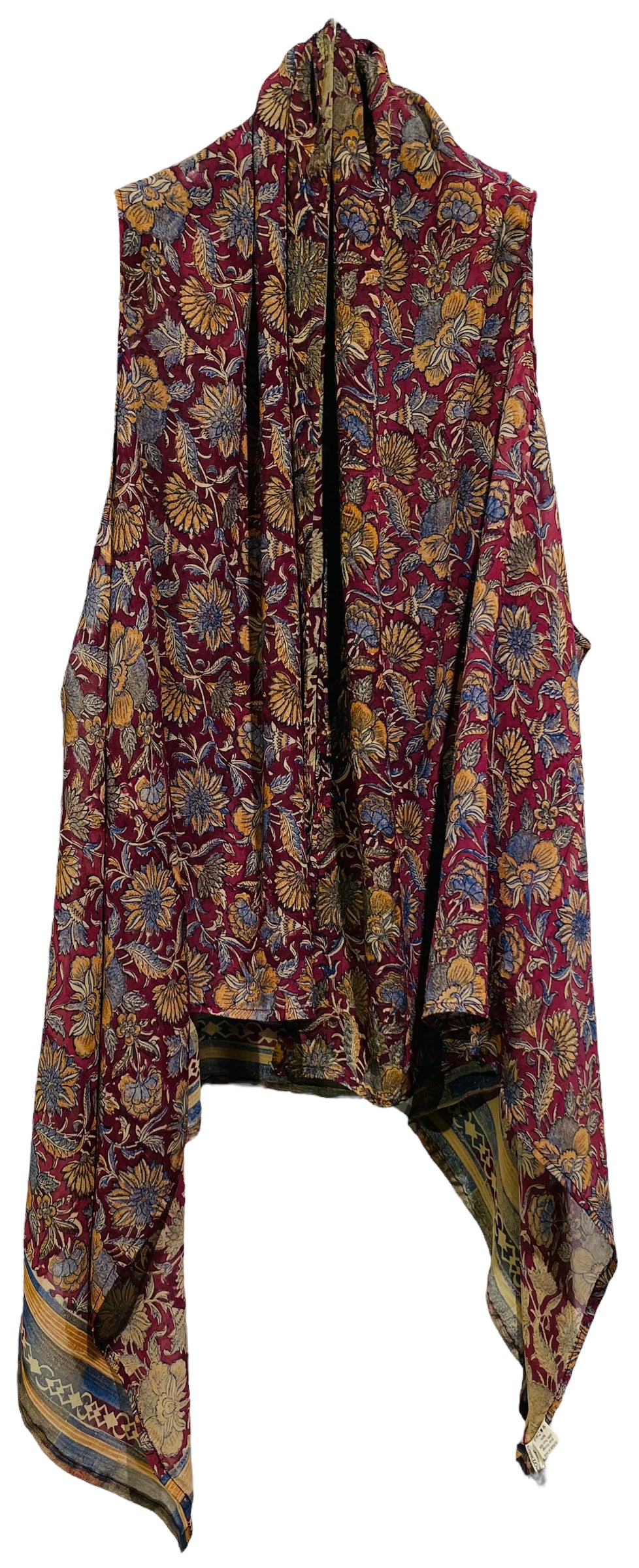 PRG2615 Selma Burke Sheer Avatar Pure Silk Versatile Vest