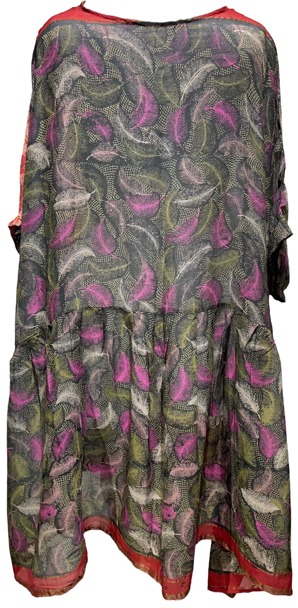 PRG3320 Catherine Chalmers Sheer Avatar Pure Silk Boxy Babydoll Dress