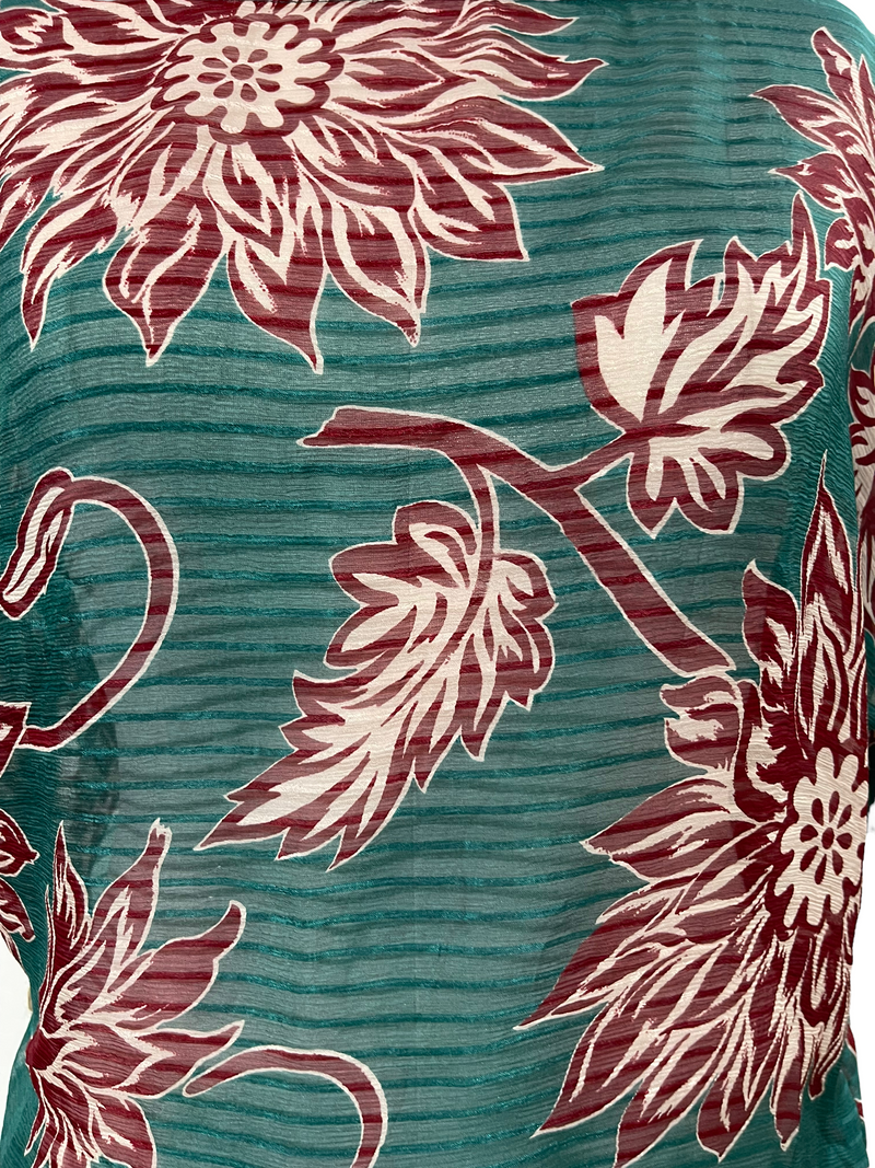PRGM1545 Gallus Sheer Pure Silk Boxy Top - sariKNOTsari slow fashion bryn walker linen Hamilton sustainable fashion gifts sari not sari Hamilton Fair trade  Ethical  Artisan made  Zero waste  Up-cycled Slow Fashion  Handmade  GTA Toronto Copper Pure Upcycled vintage silk handmade recycled recycle copper pure silk travel clothing hamilton vacation cruisewear resortwear bathing suit bathingsuit vacation etsy silk clothing gifts gift dress top pants linen bryn walker alive intentions kaarigar elephants