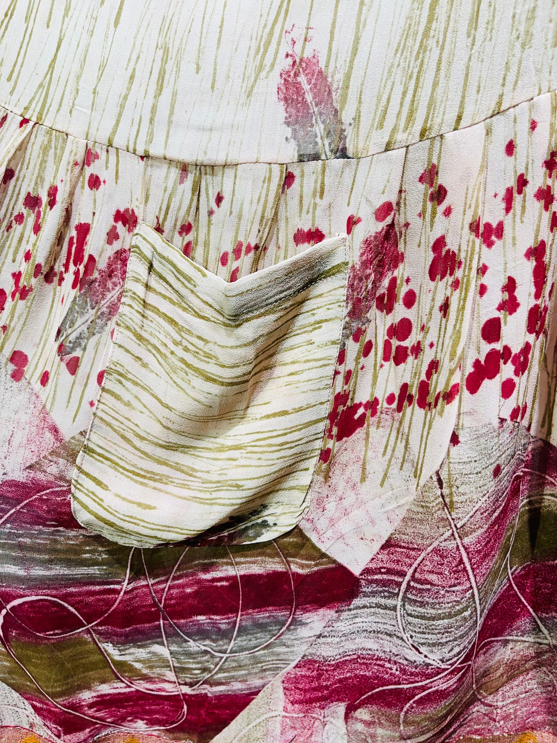 PRG3334 Nan Goldin Sheer Avatar Pure Silk Boxy Babydoll Dress