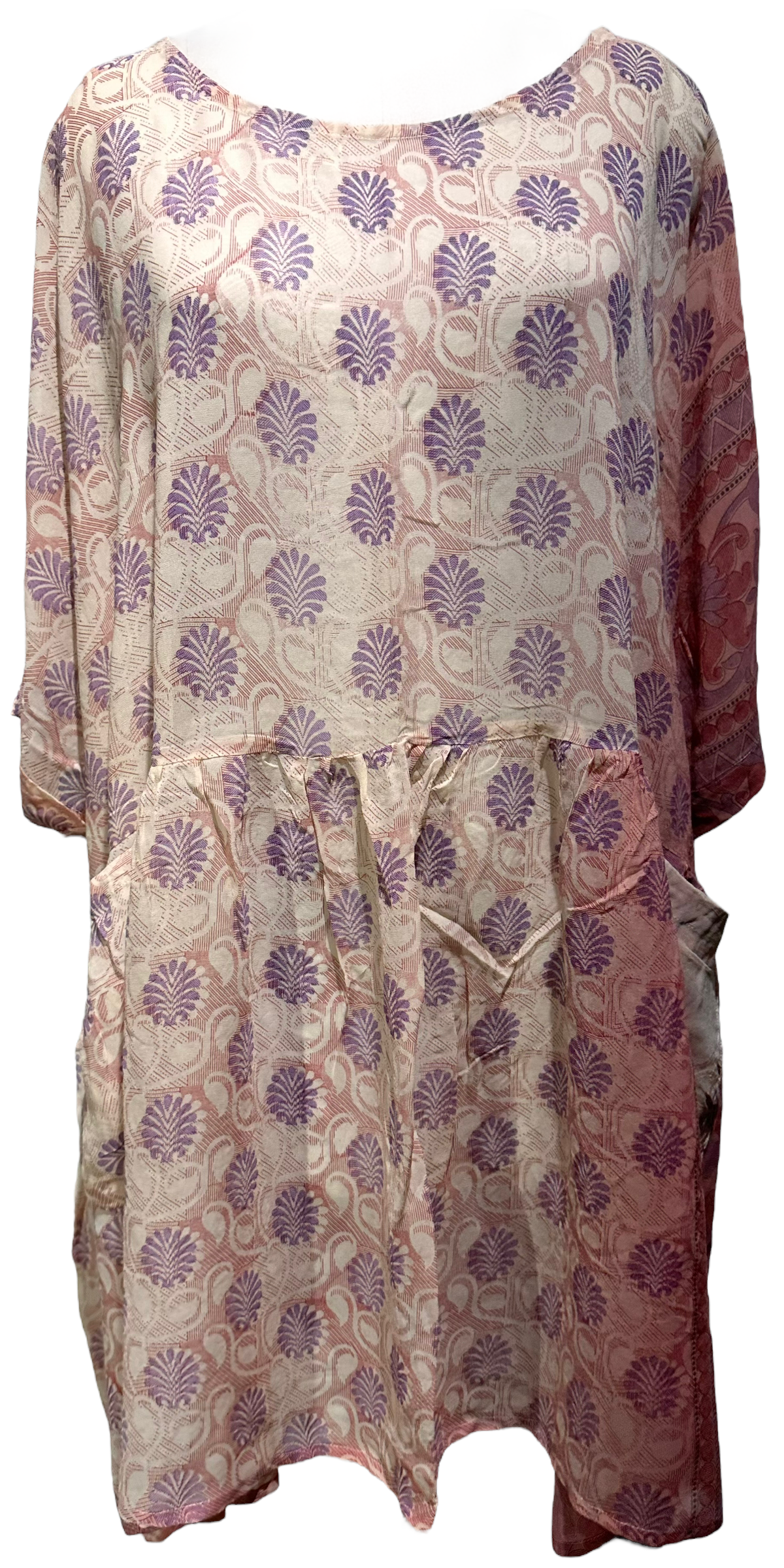 Meret Oppenheim Sheer Avatar Pure Silk Boxy Babydoll Dress