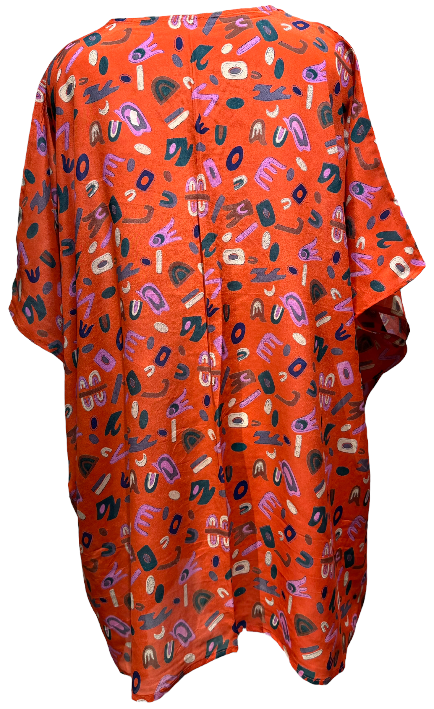 Vanessa Bell Avatar Pure Silk Short Kaftan Tunic