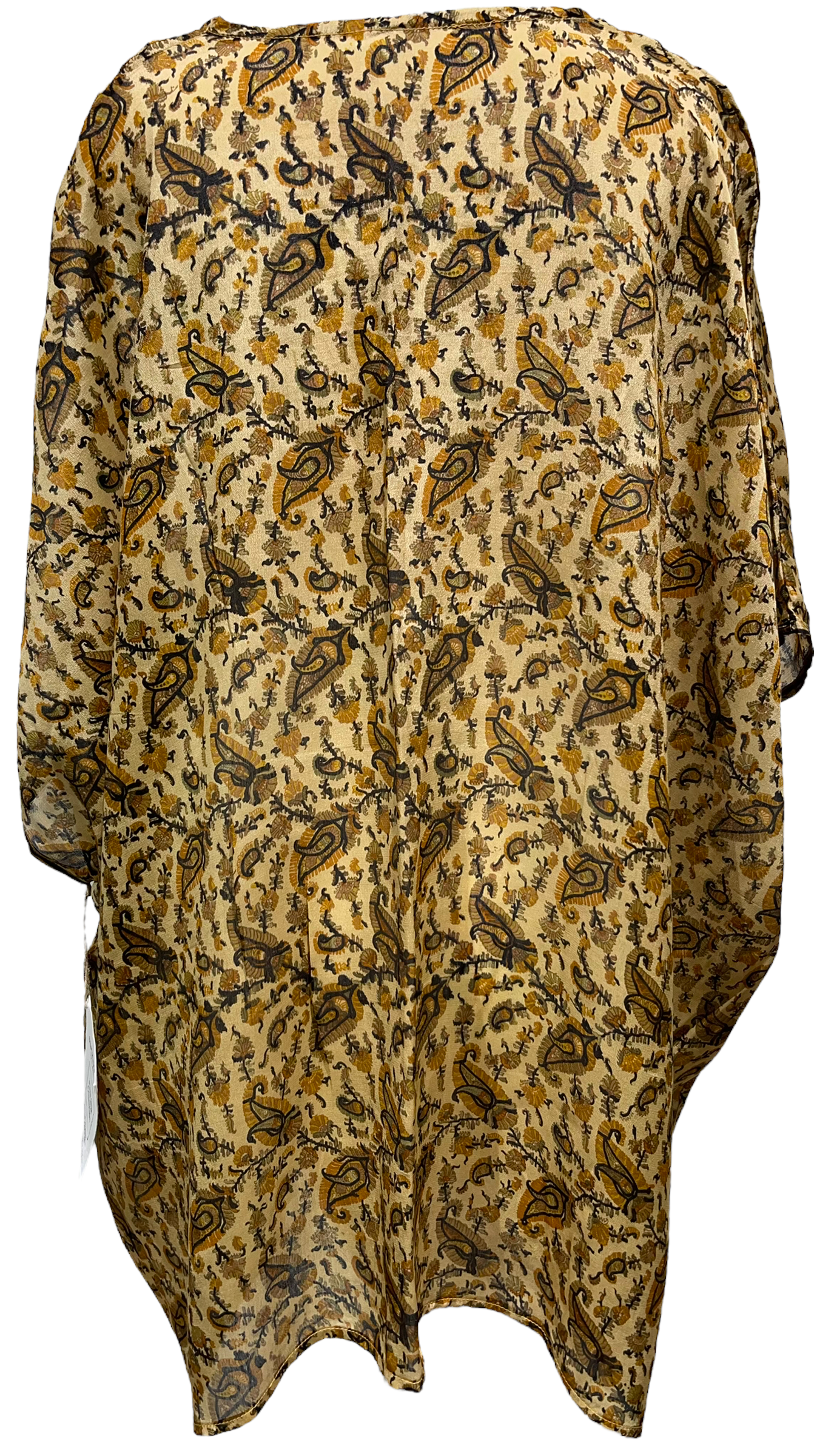PRC2257 Atherton Scrubwren Avatar Pure Silk Short Kaftan Tunic