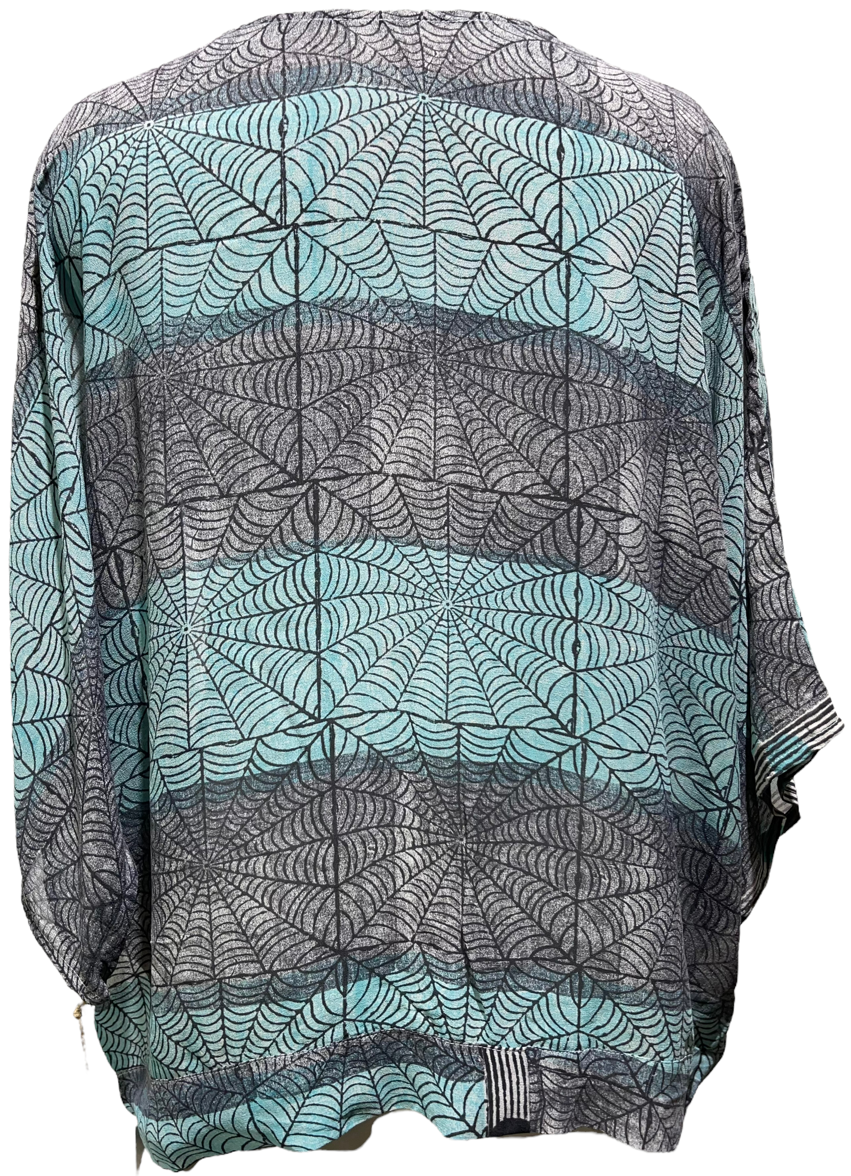 Eve Arnold Sheer Avatar Pure Silk Front Tie Top