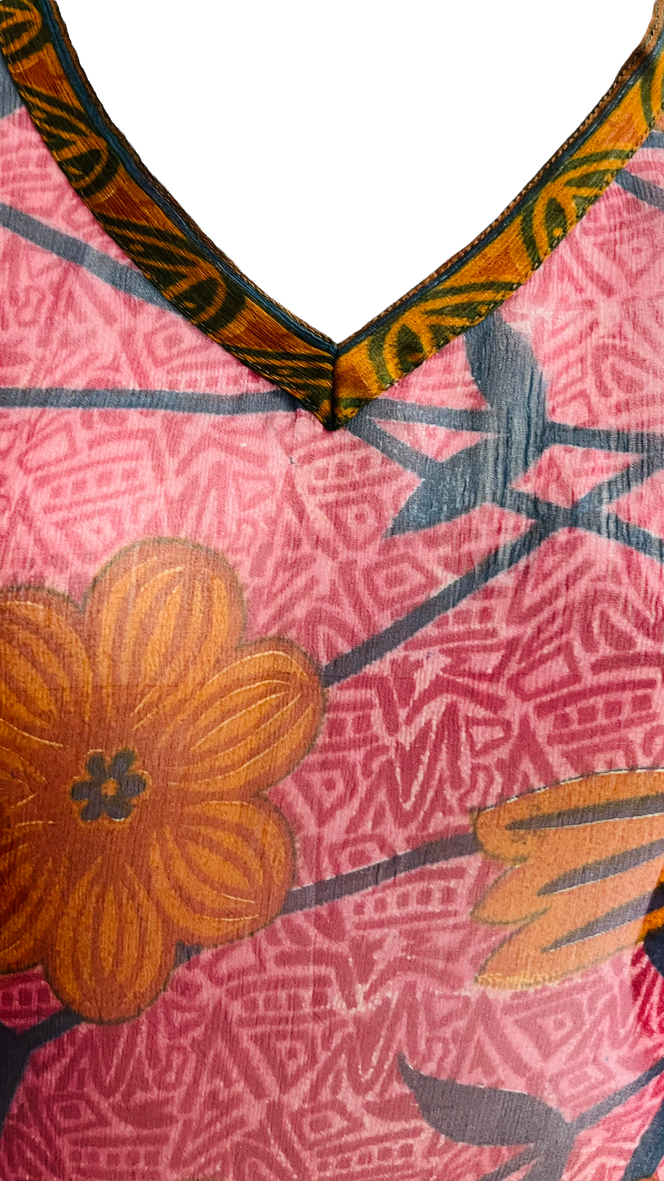 Tetapaga Sheer Avatar Pure Silk Long Tunic with Side Ties