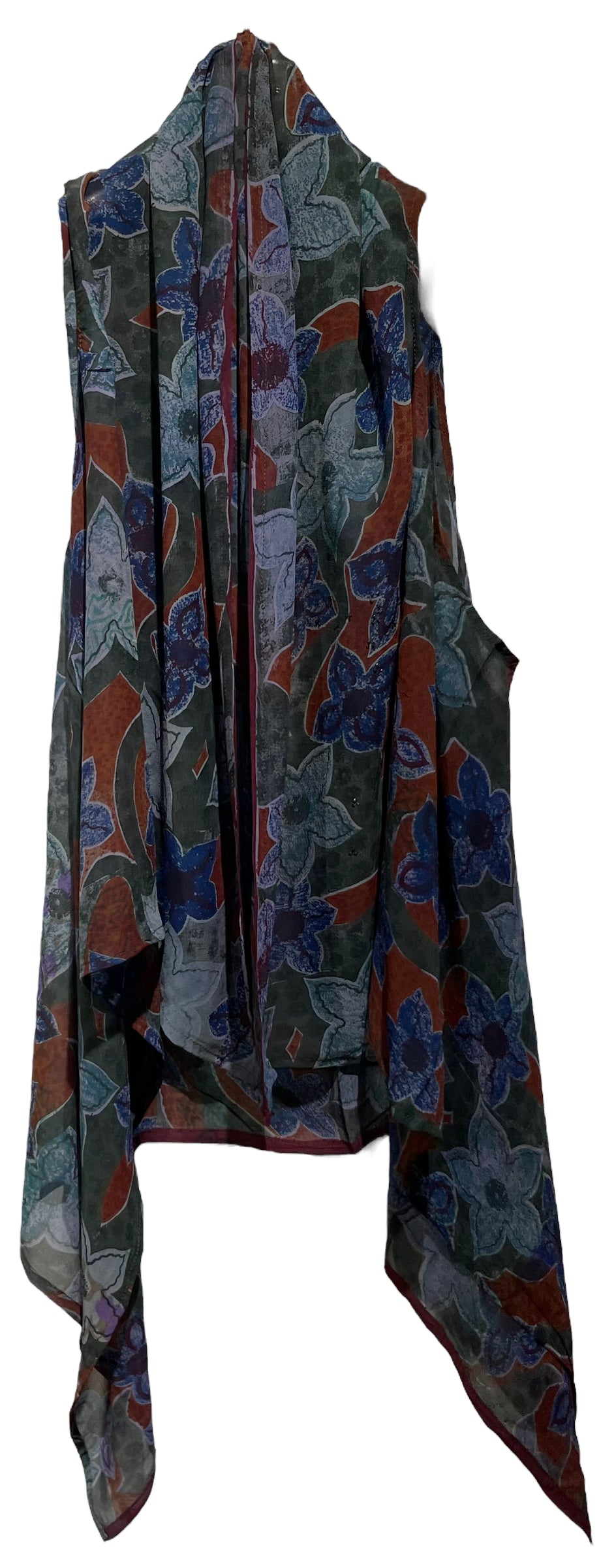 PRG2622 Dorothy Dehner Sheer Avatar Pure Silk Versatile Vest