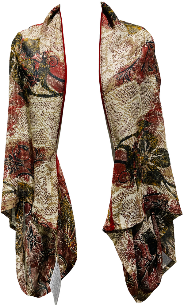 PRG3381 Emma McCagg Sheer Pure Silk Shrug