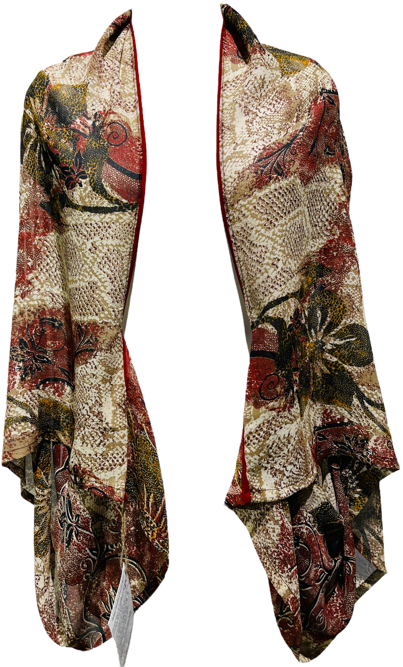 PRG3381 Emma McCagg Sheer Pure Silk Shrug