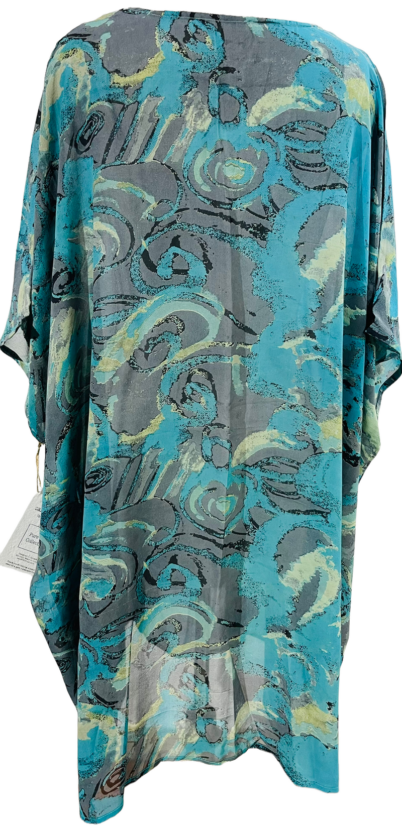 PRG1622 Godric Gryffindor Sheer Pure Silk Midi Length Kaftan