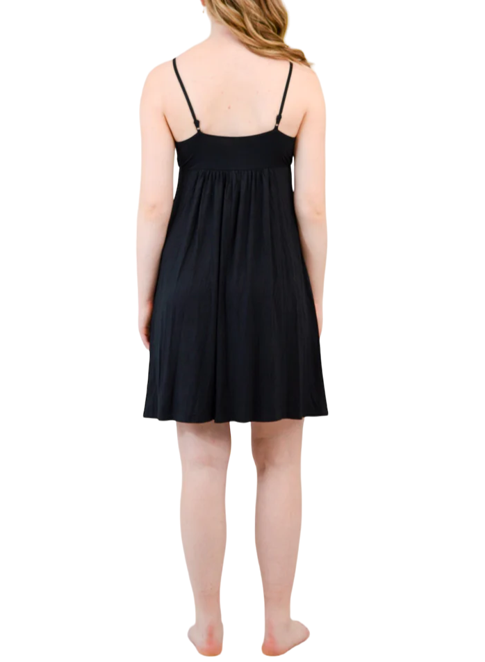 Black Bamboo Mina Slip Dress