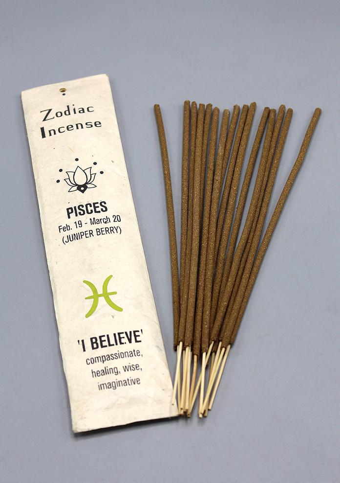 Zodiac Incense Single Packet - sariKNOTsari slow fashion bryn walker linen Hamilton sustainable fashion gifts sari not sari Hamilton Fair trade  Ethical  Artisan made  Zero waste  Up-cycled Slow Fashion  Handmade  GTA Toronto Copper Pure Upcycled vintage silk handmade recycled recycle copper pure silk travel clothing hamilton vacation cruisewear resortwear bathing suit bathingsuit vacation etsy silk clothing gifts gift dress top pants linen bryn walker alive intentions kaarigar elephants