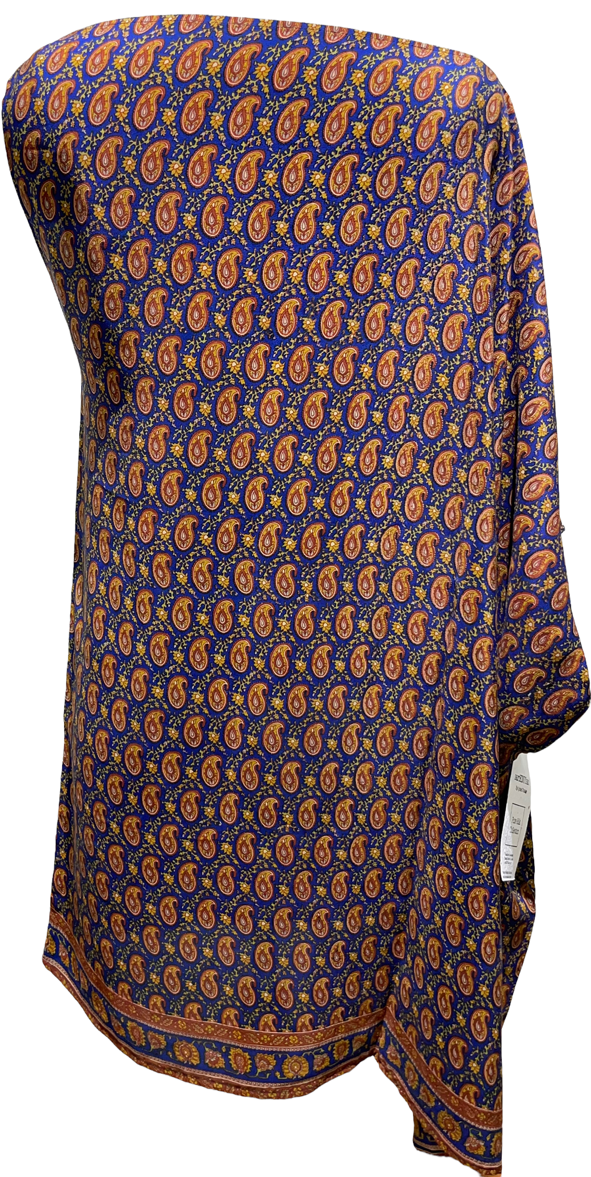 PRC1840 Abyssinian Roller Avatar Pure Silk One Shoulder Dress