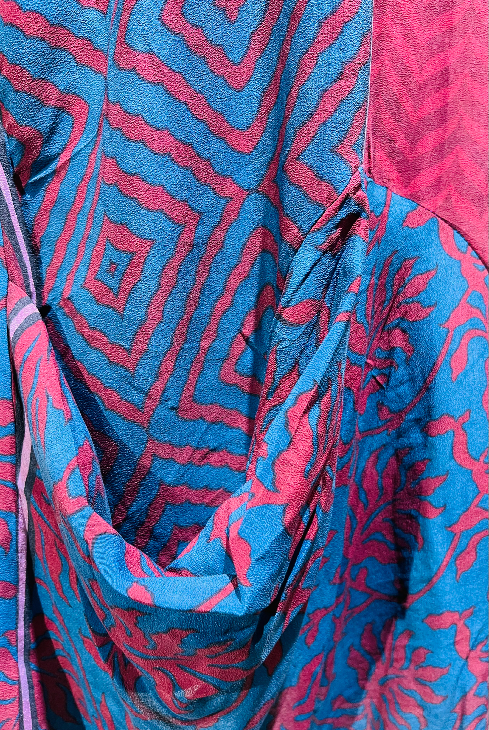Delle Miller Avatar Pure Silk Self Pocket Tunic Dress